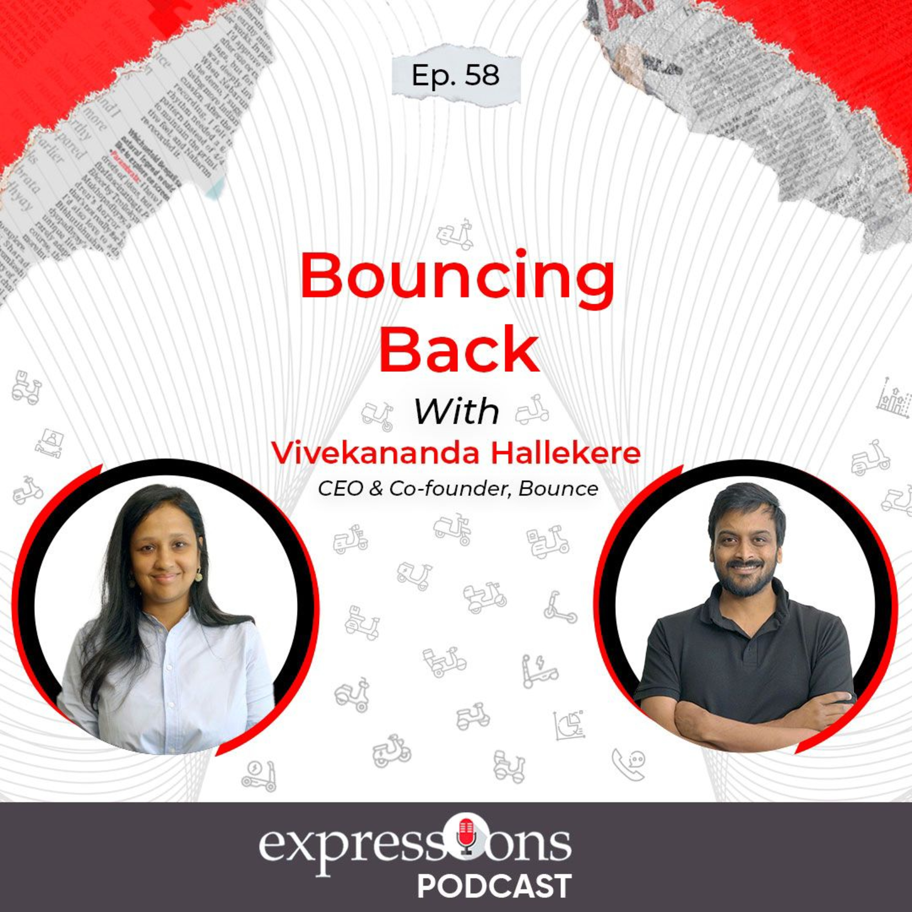 Bouncing Back | Vivekananda Hallekere, co-founder and CEO of Bounce | Expressions Podcast