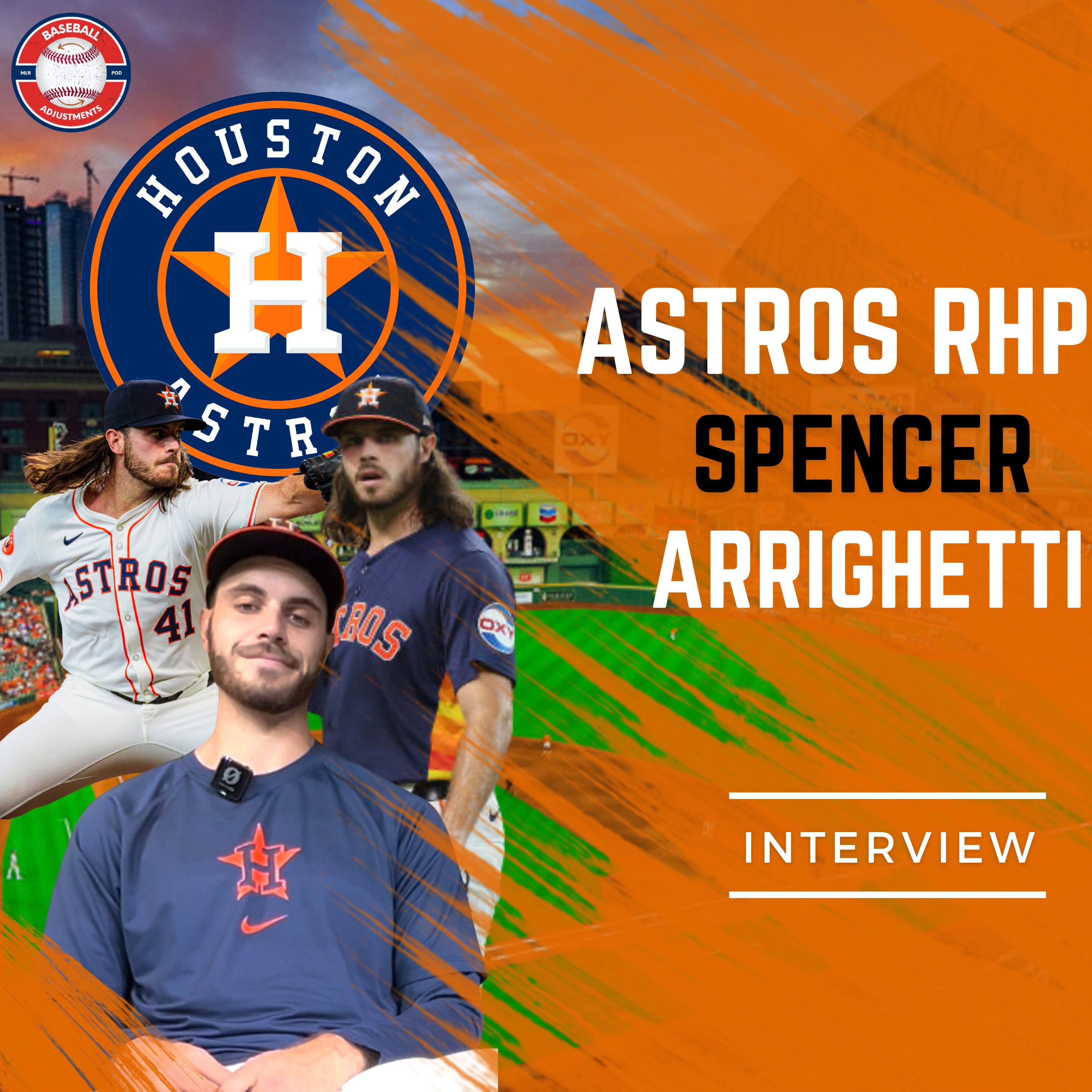 Houston Astros right-handed pitcher Spencer Arrighetti