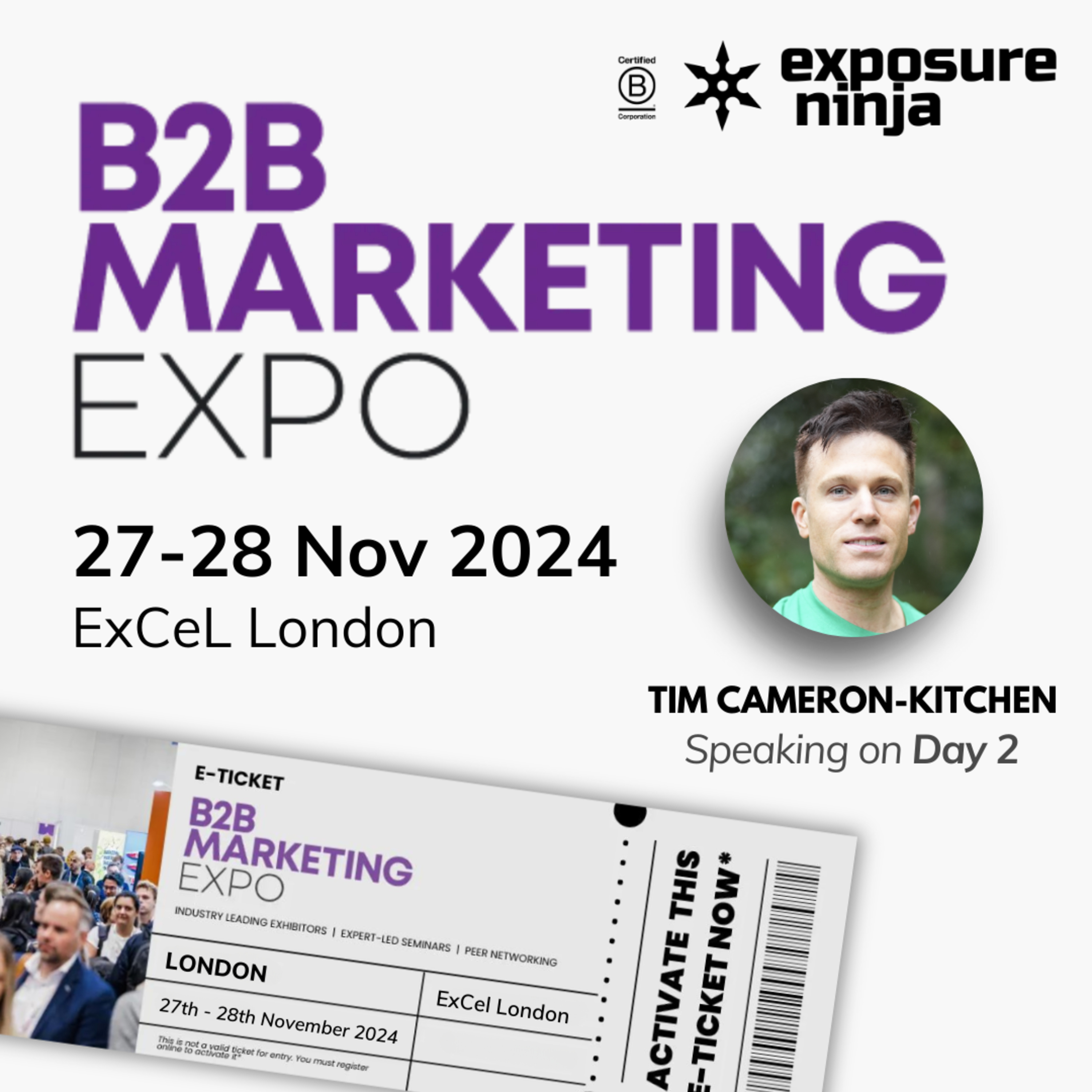 Meet me in London at the B2B Marketing Expo 2024 episode artwork