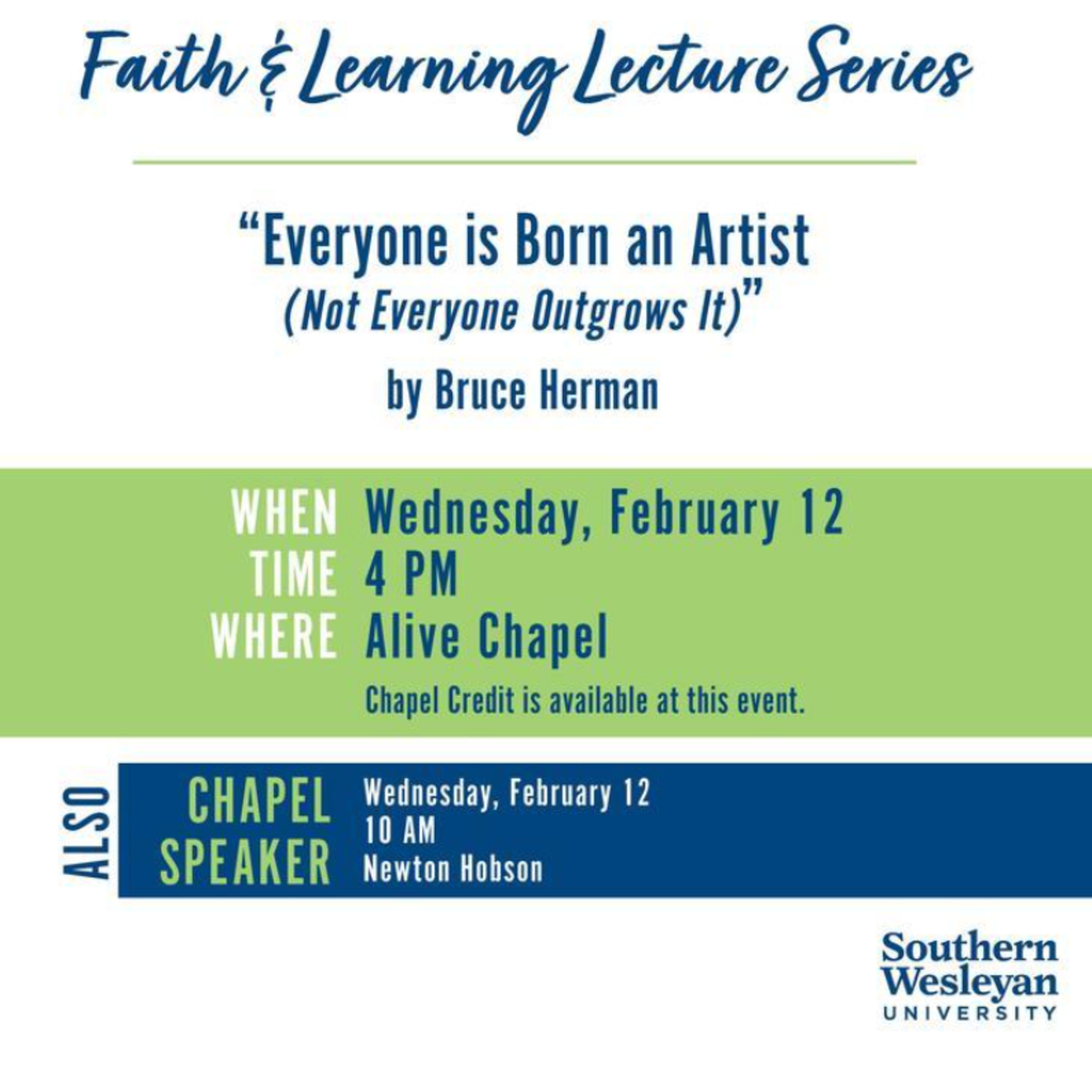Faith & Learning Lecture Series | "Makers by Nature: Tested & Refined by Fire" | Bruce Herman | February 12, 2025  episode artwork