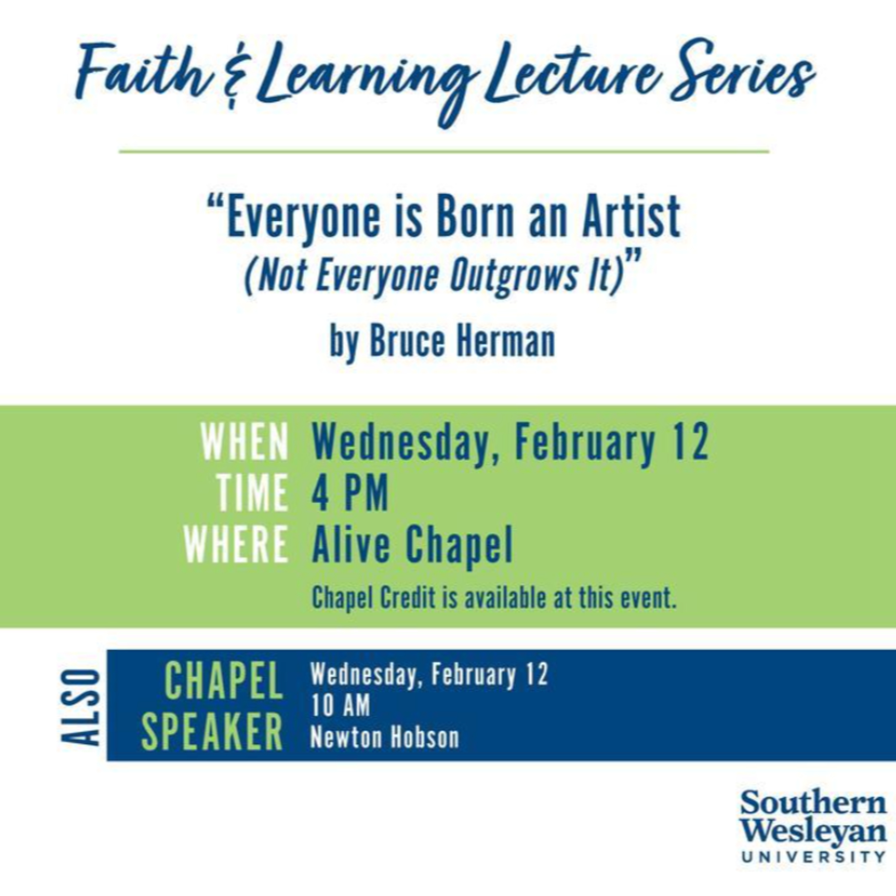 Faith & Learning Lecture Series Session 2 | "Makers by Nature" | Bruce Herman | February 12, 2025  episode artwork