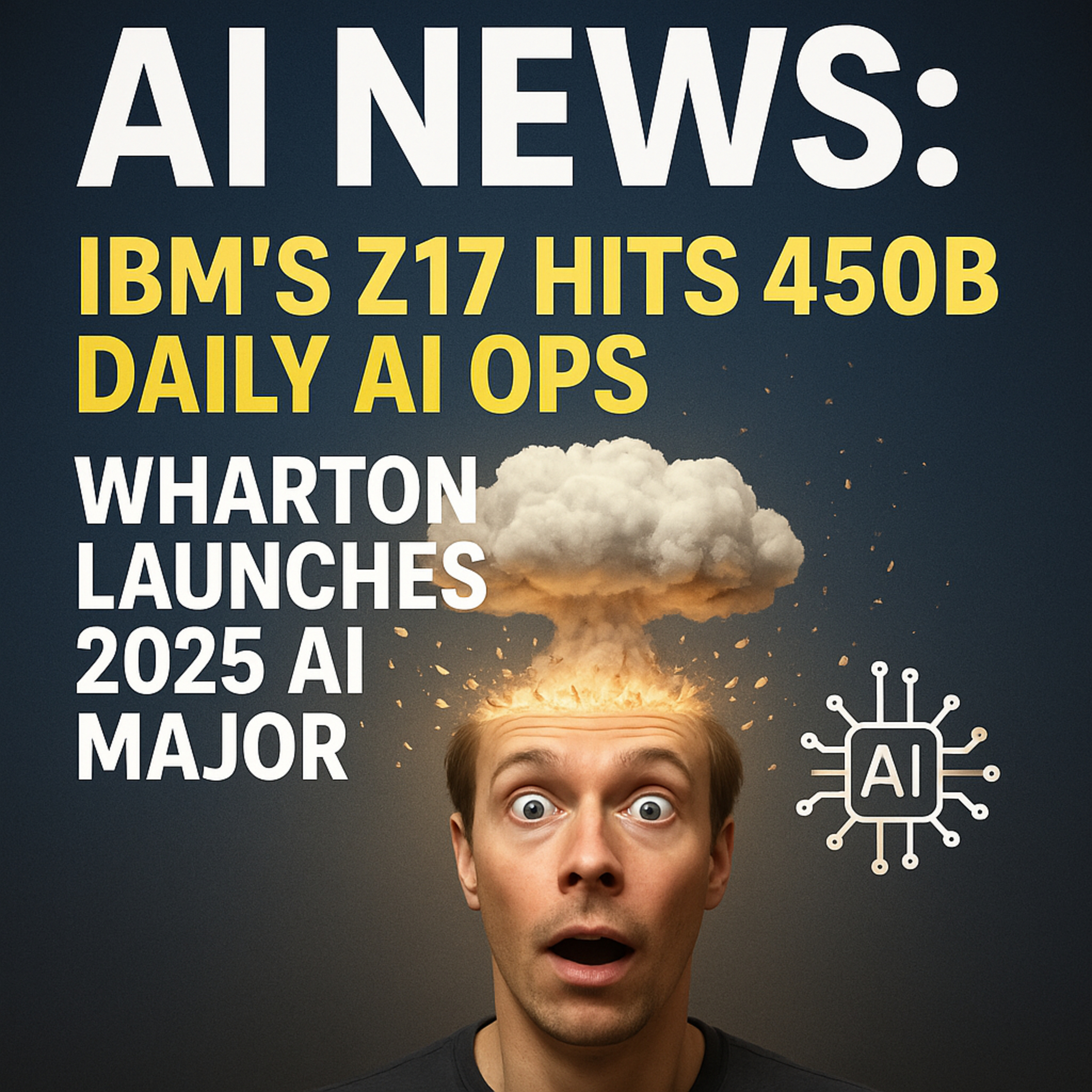cover of episode AI News: IBM's Z17 Hits 450B Daily AI Ops & Wharton Launches 2025 AI Major | AI-Gen Daily