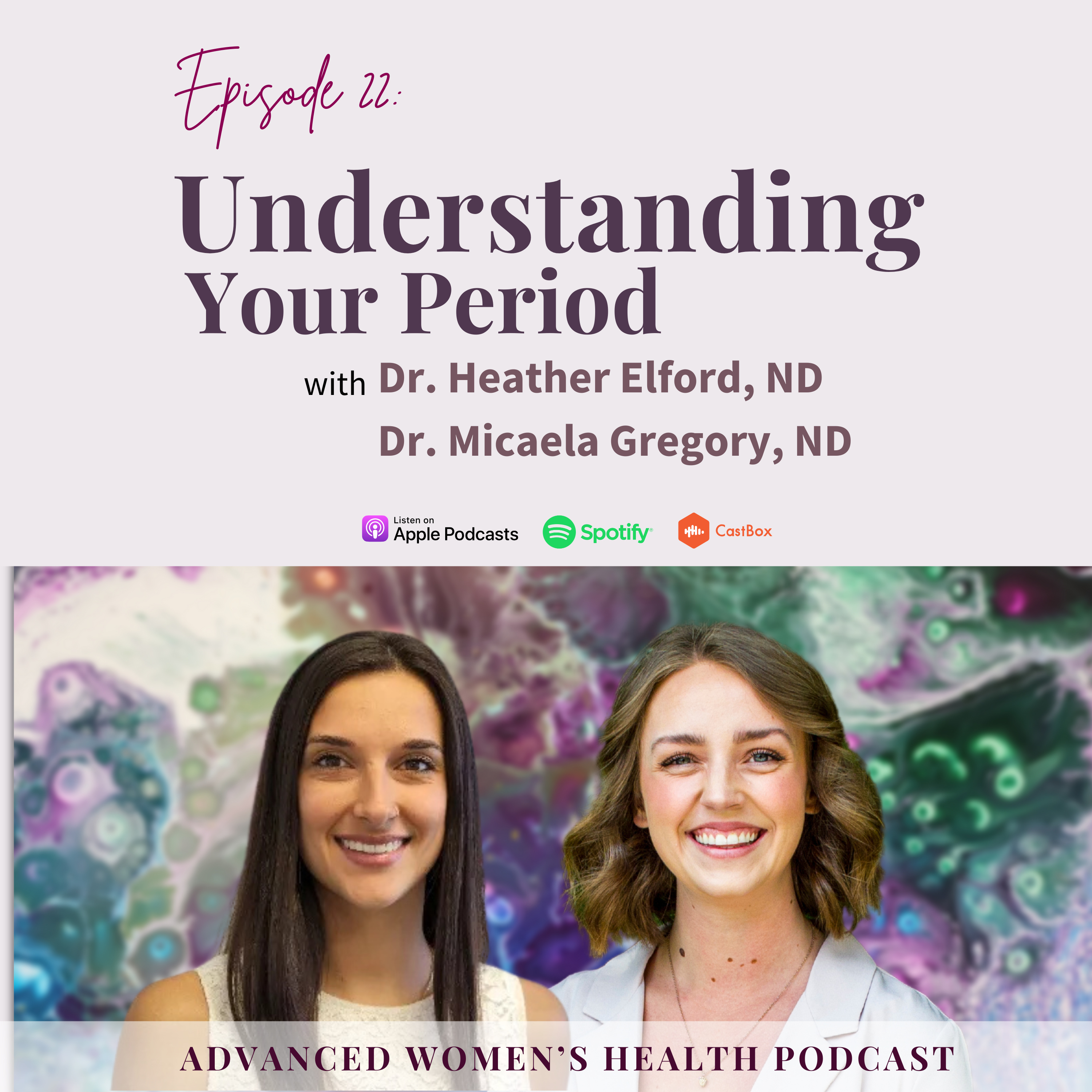 Episode 22: Period Report Card with Dr. Heather Elford, ND and Dr. Micaela Gregory, ND episode artwork
