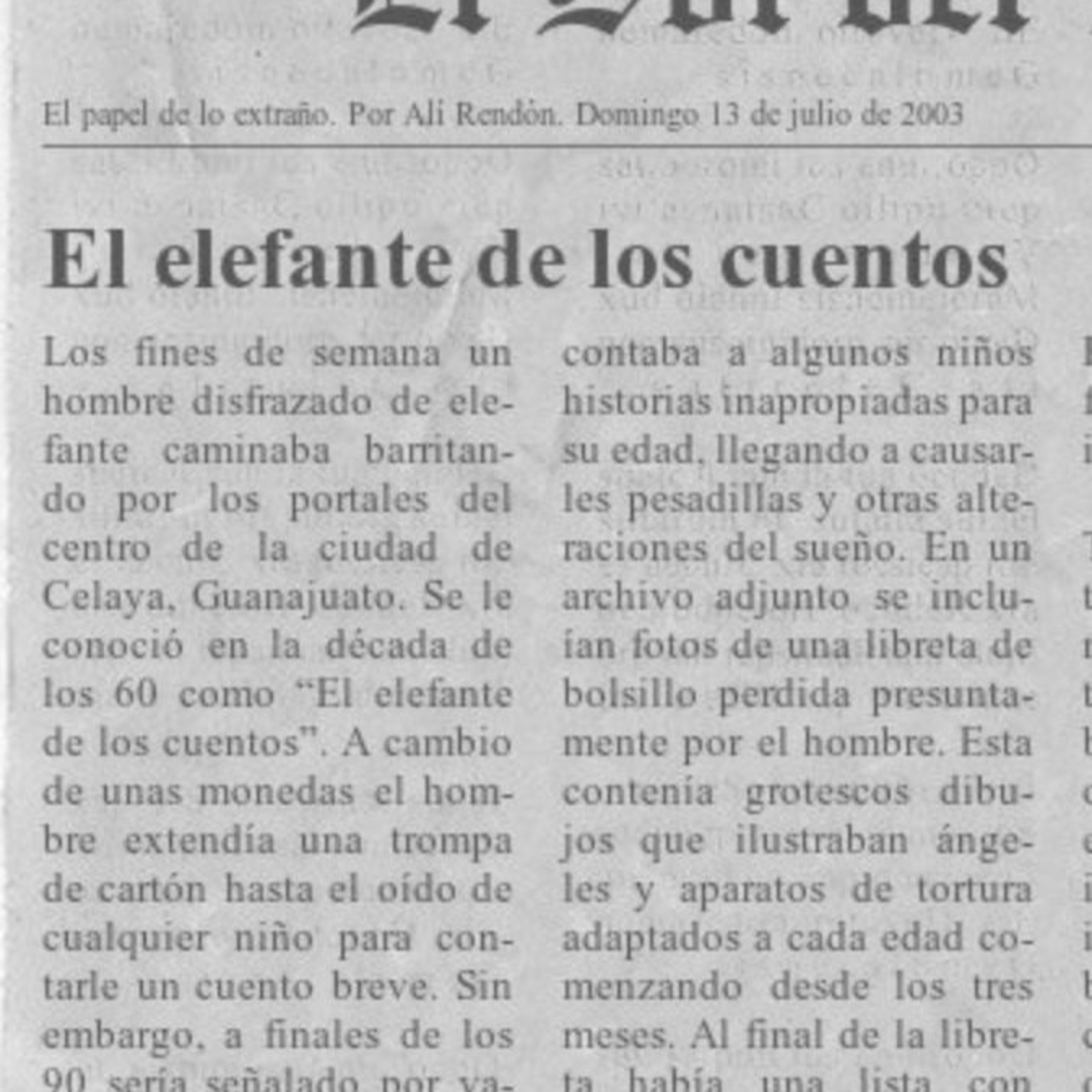 El Papel de lo Extraño