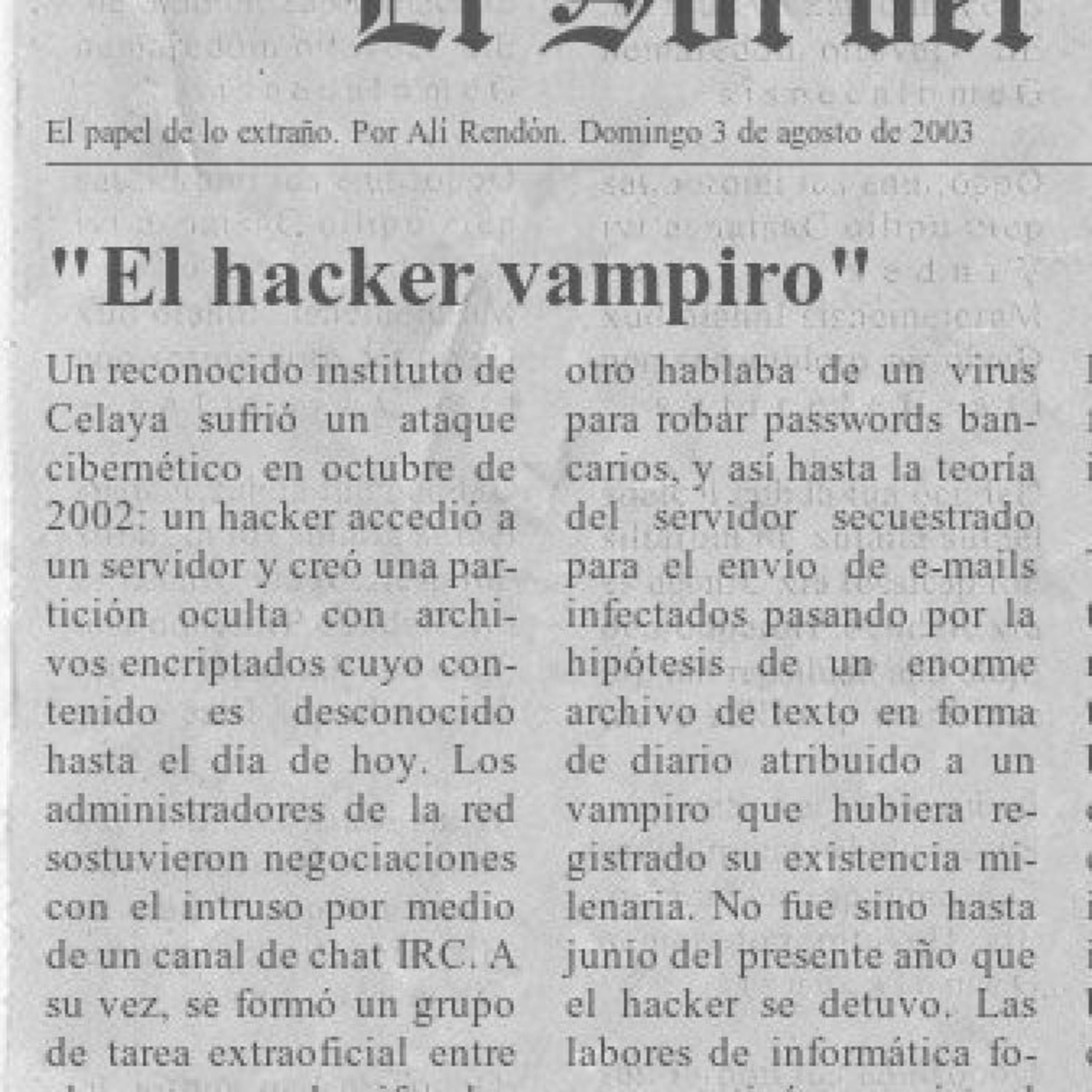 El Papel de lo Extraño
