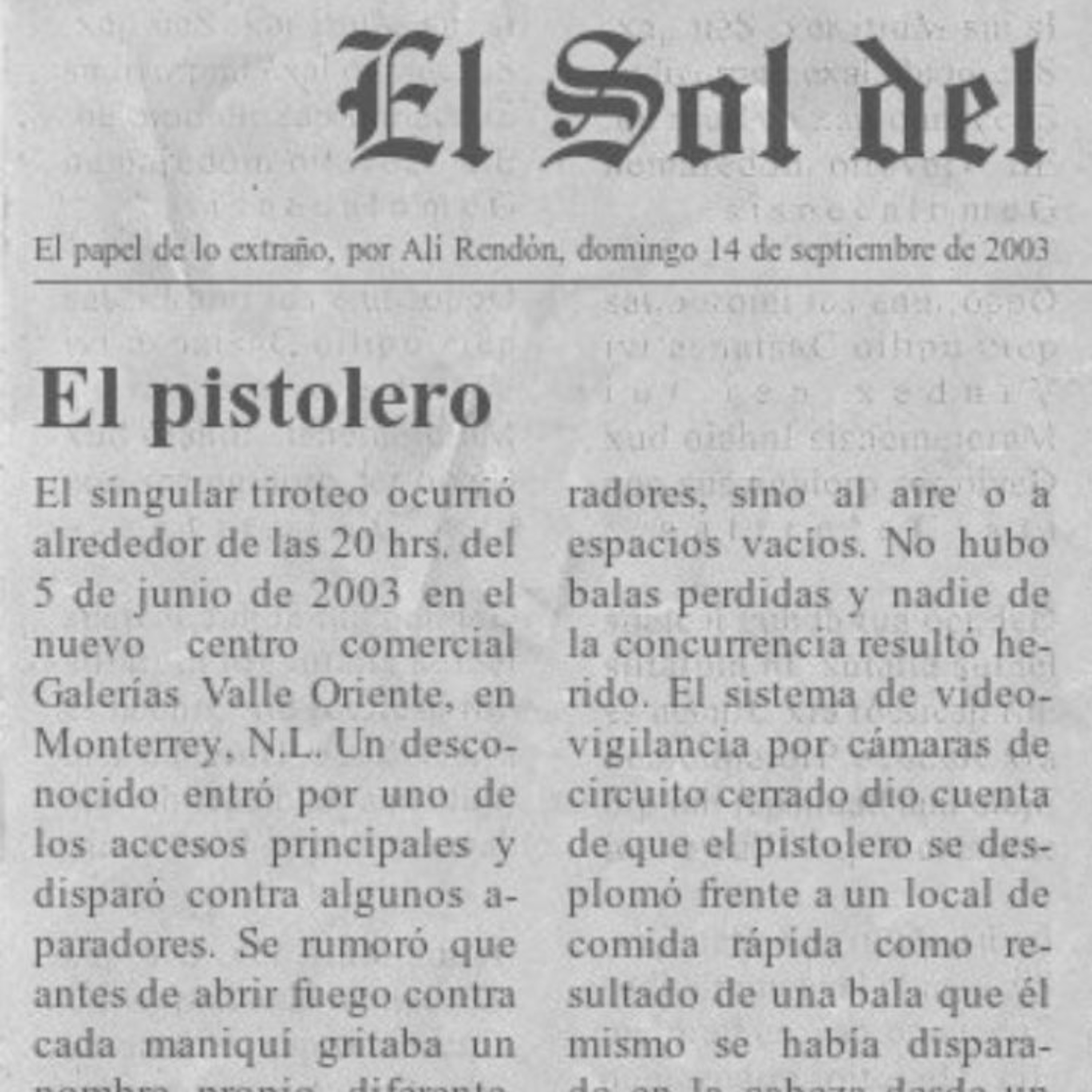 El Papel de lo Extraño
