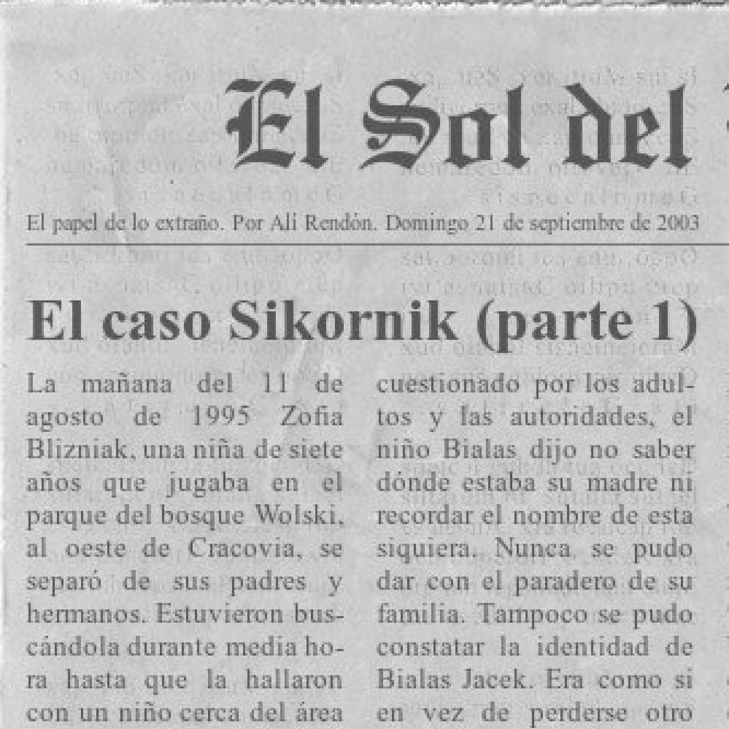 El Papel de lo Extraño