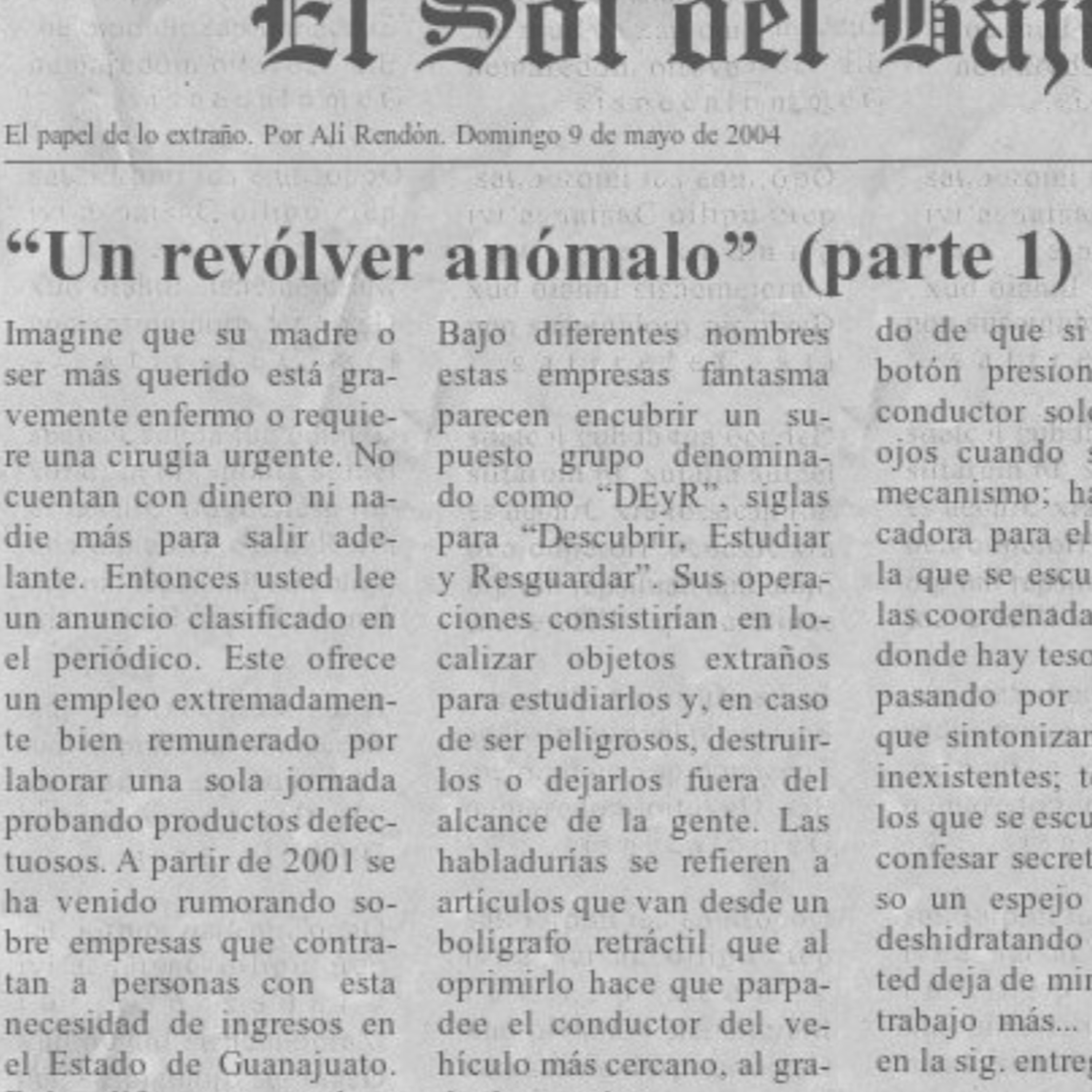 Portada de El Papel de lo Extraño