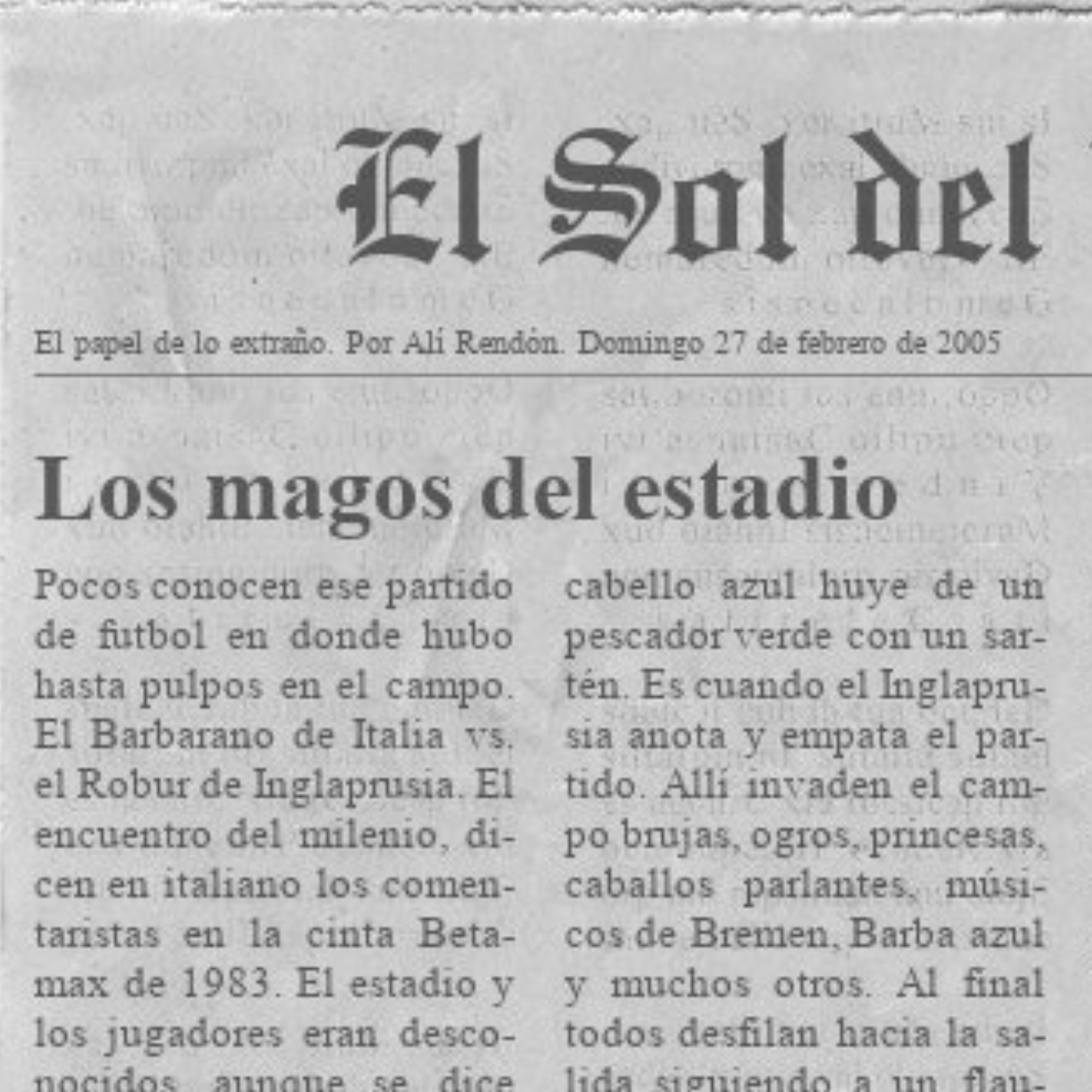 Portada de El Papel de lo Extraño