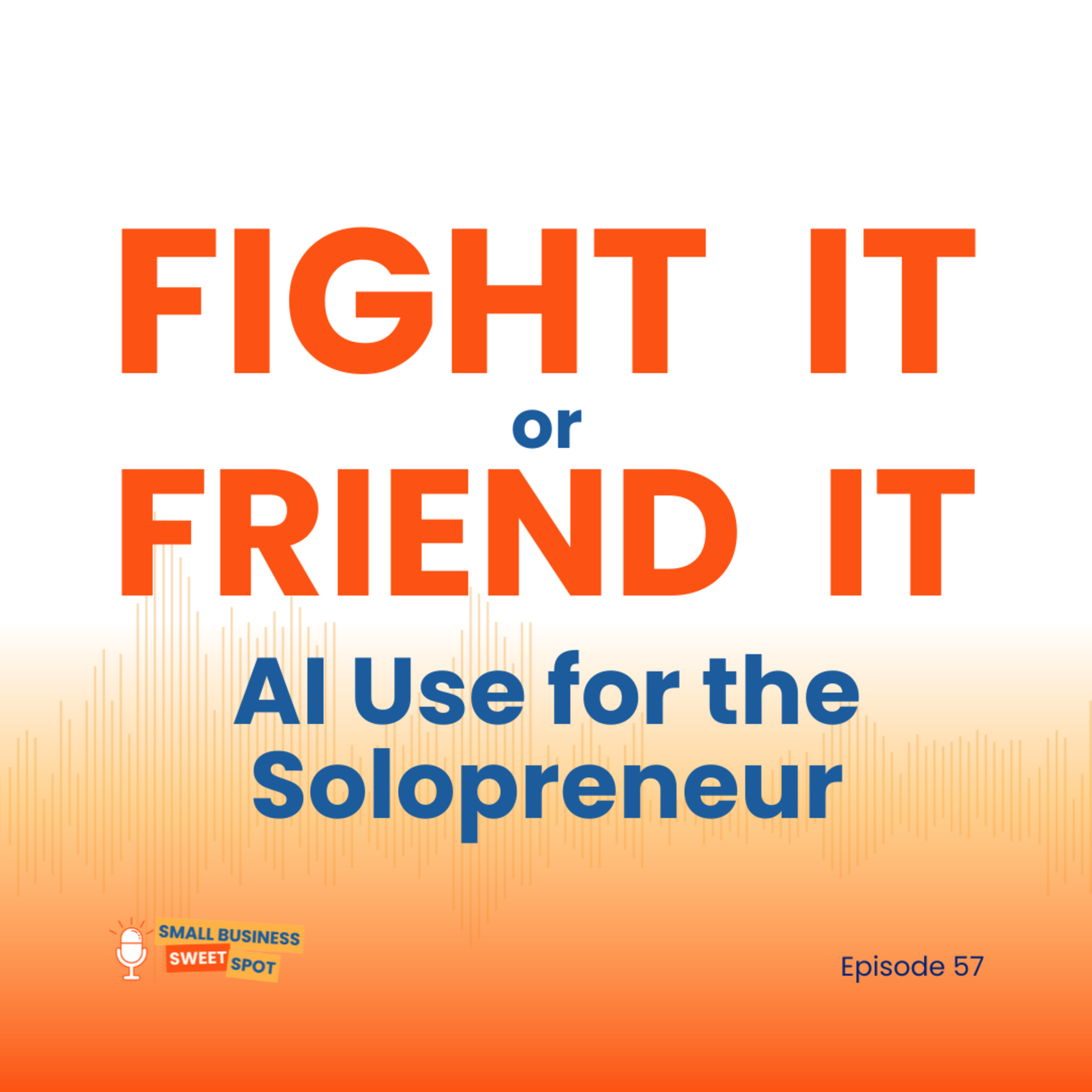 Fight It or Friend It - AI Use for the Solopreneur (EP57) episode artwork