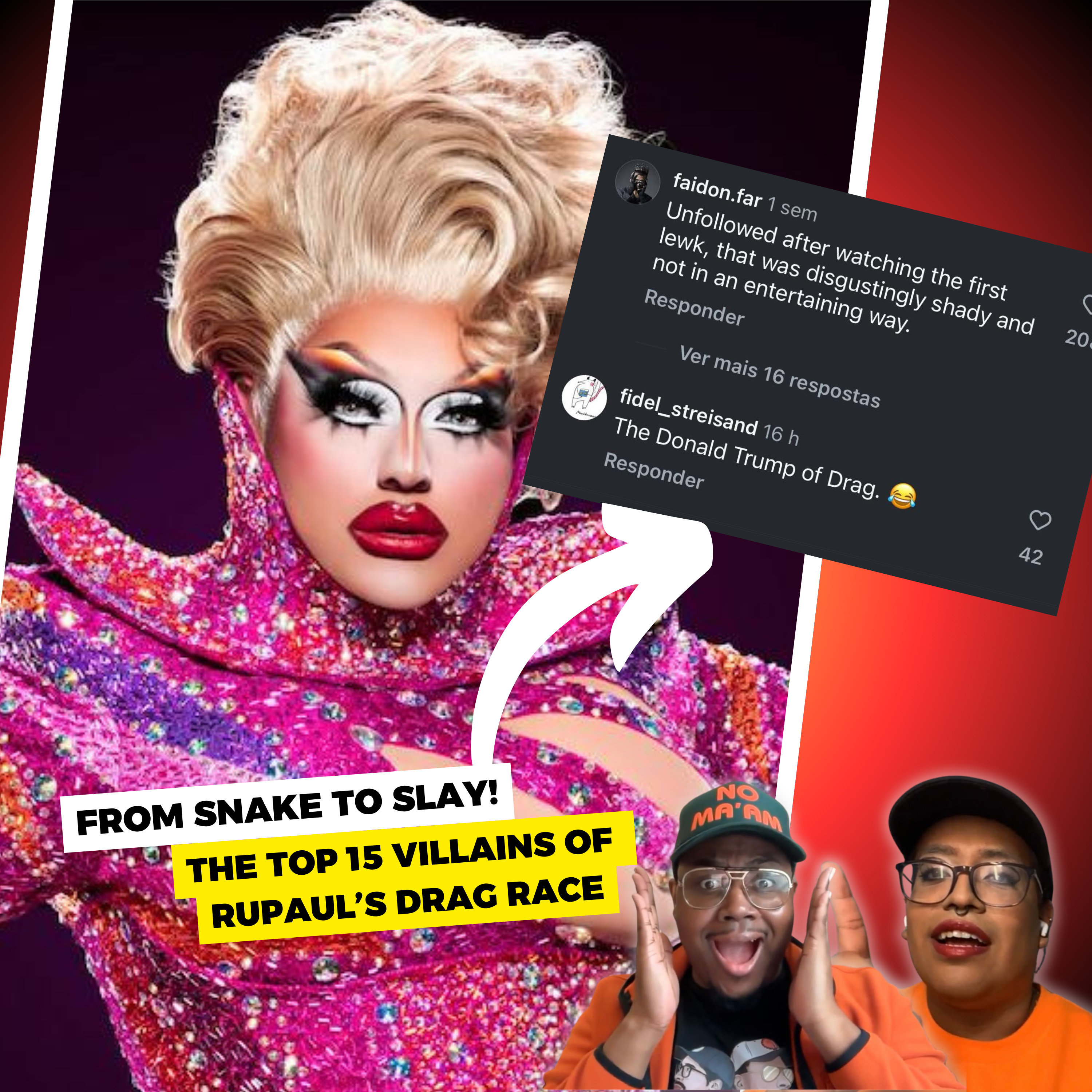 Fom Snake To Slay: The Top 15 Villains of RuPaul's Drag Race