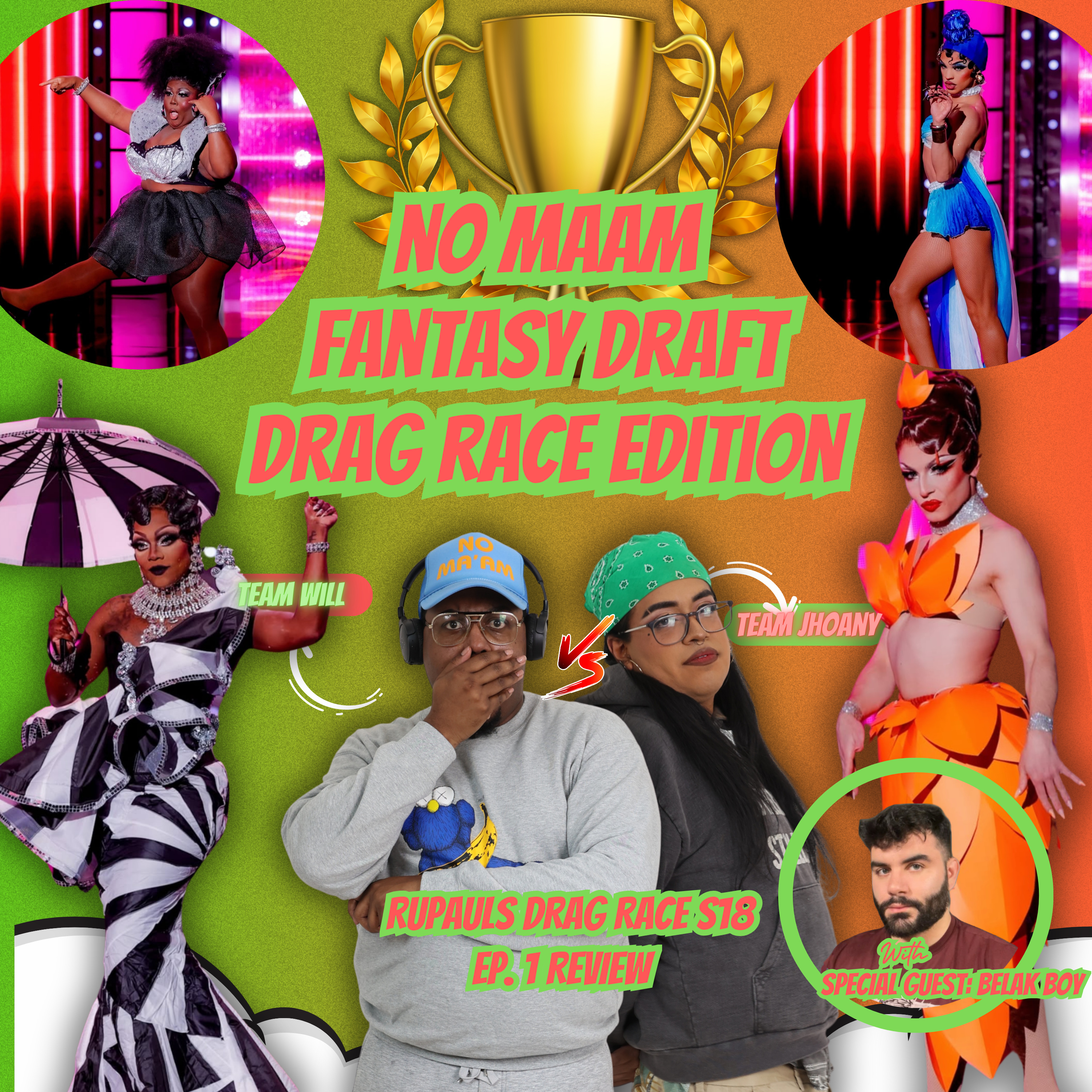 You Cant Keep A Good Drag Queen Down: RuPaul's Drag Race S18 EP.1 Review with Belak Boy