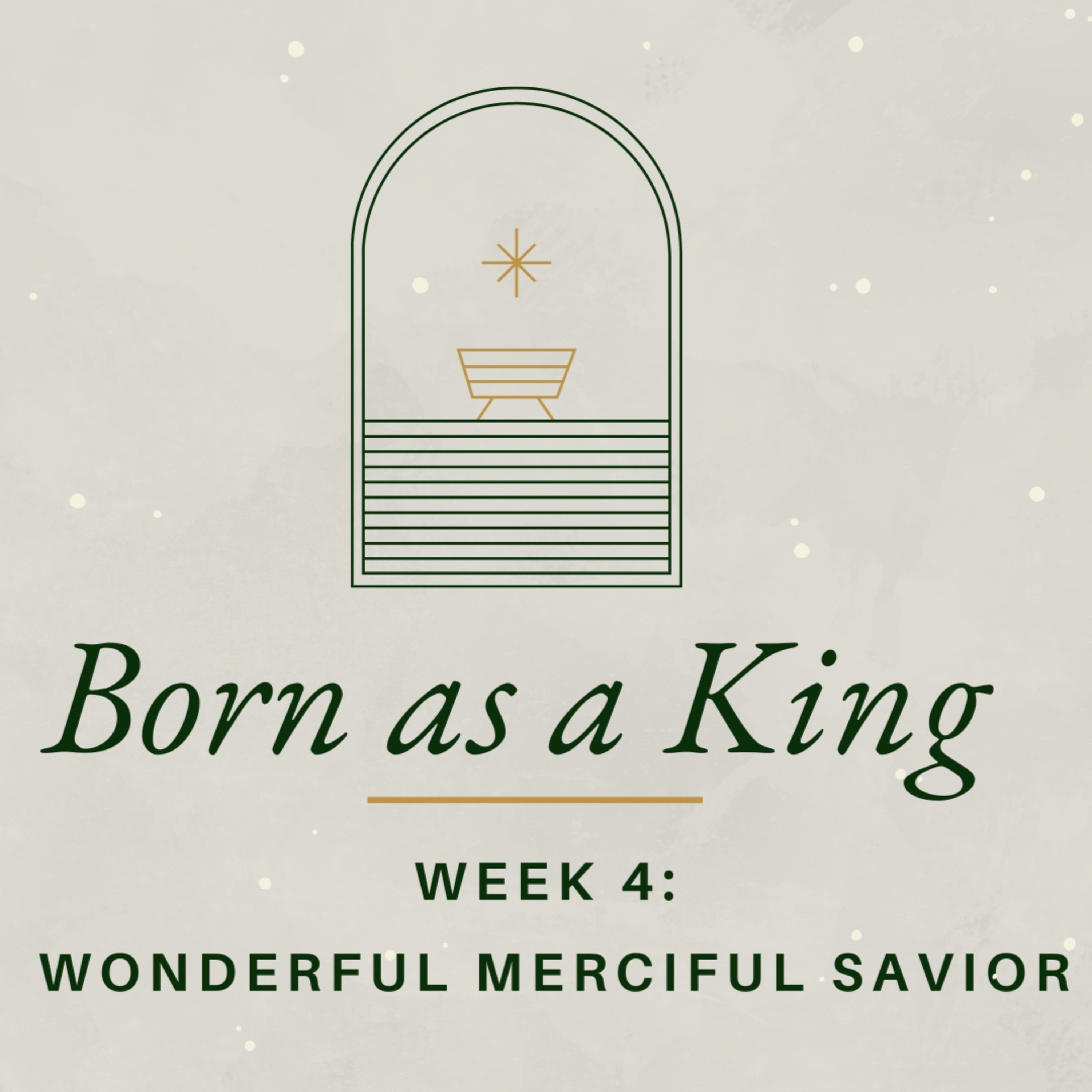 Born As A King (The Gospel of Luke - Part 1) - Week 4 - Wonderful Merciful Savior episode artwork