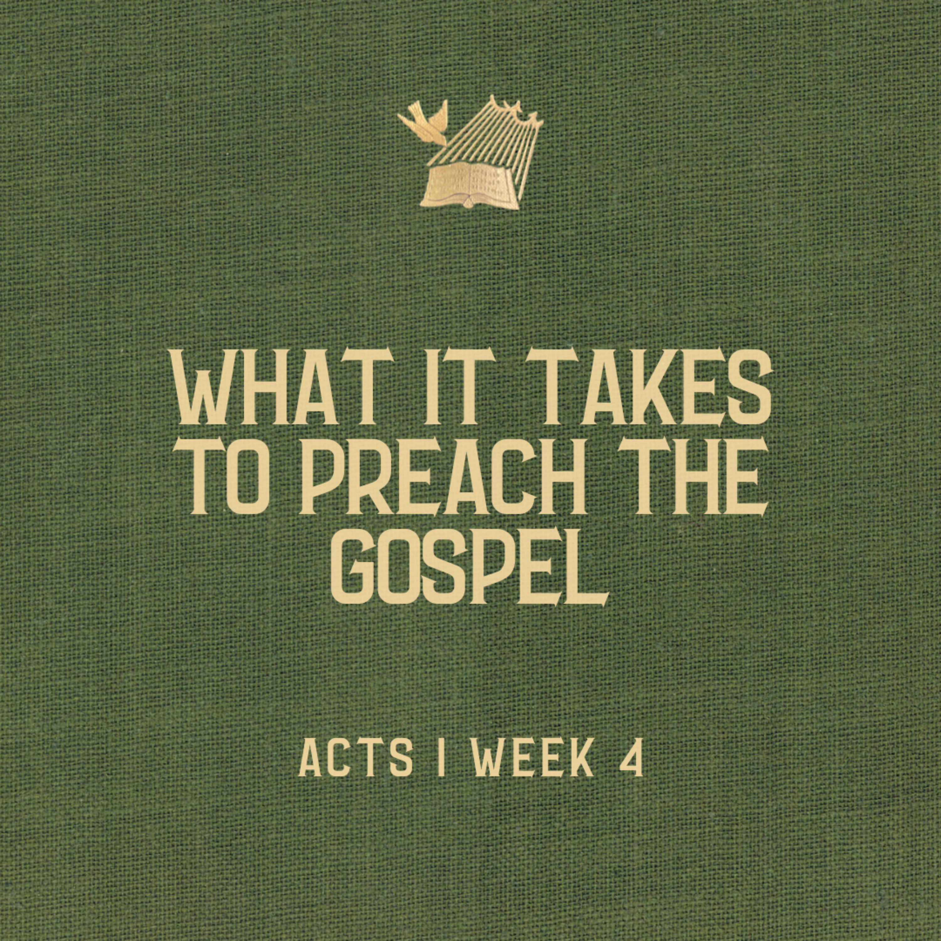 Acts : Week 4 : What it Takes to Preach the Gospel episode artwork
