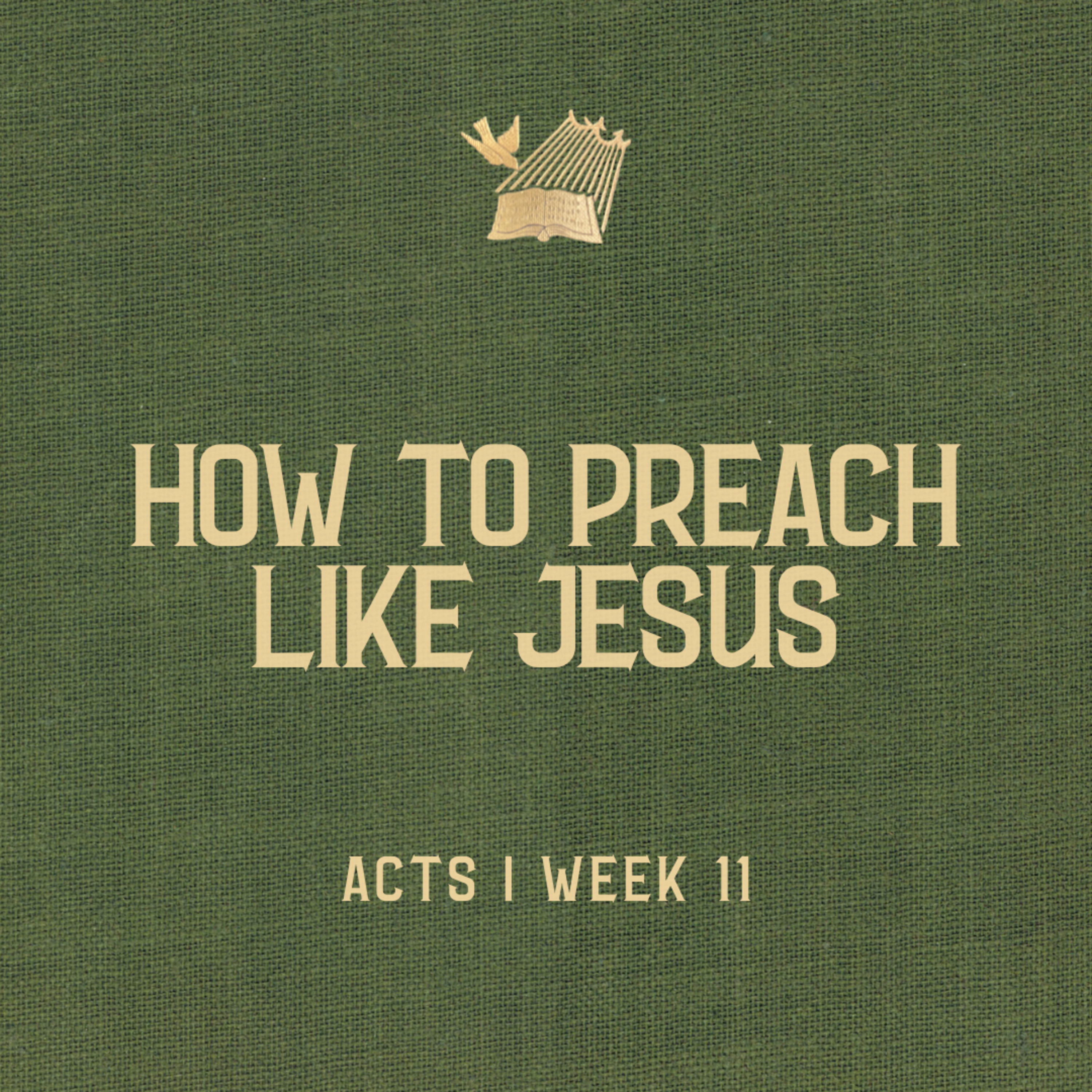 Acts : Week 11 : How to Preach Like Jesus episode artwork