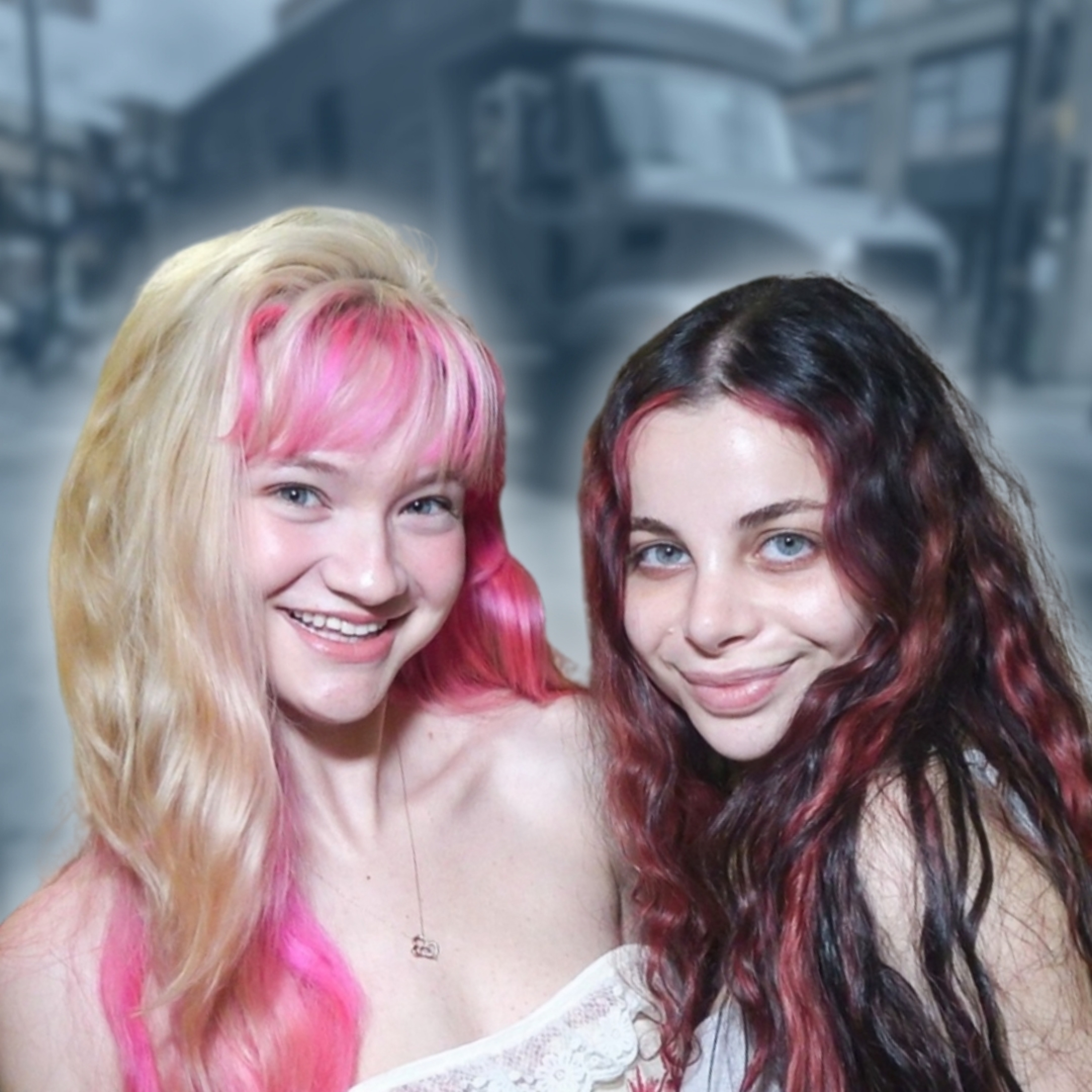 Ellise and Ella Red - BUS INVADERS Ep. 2129