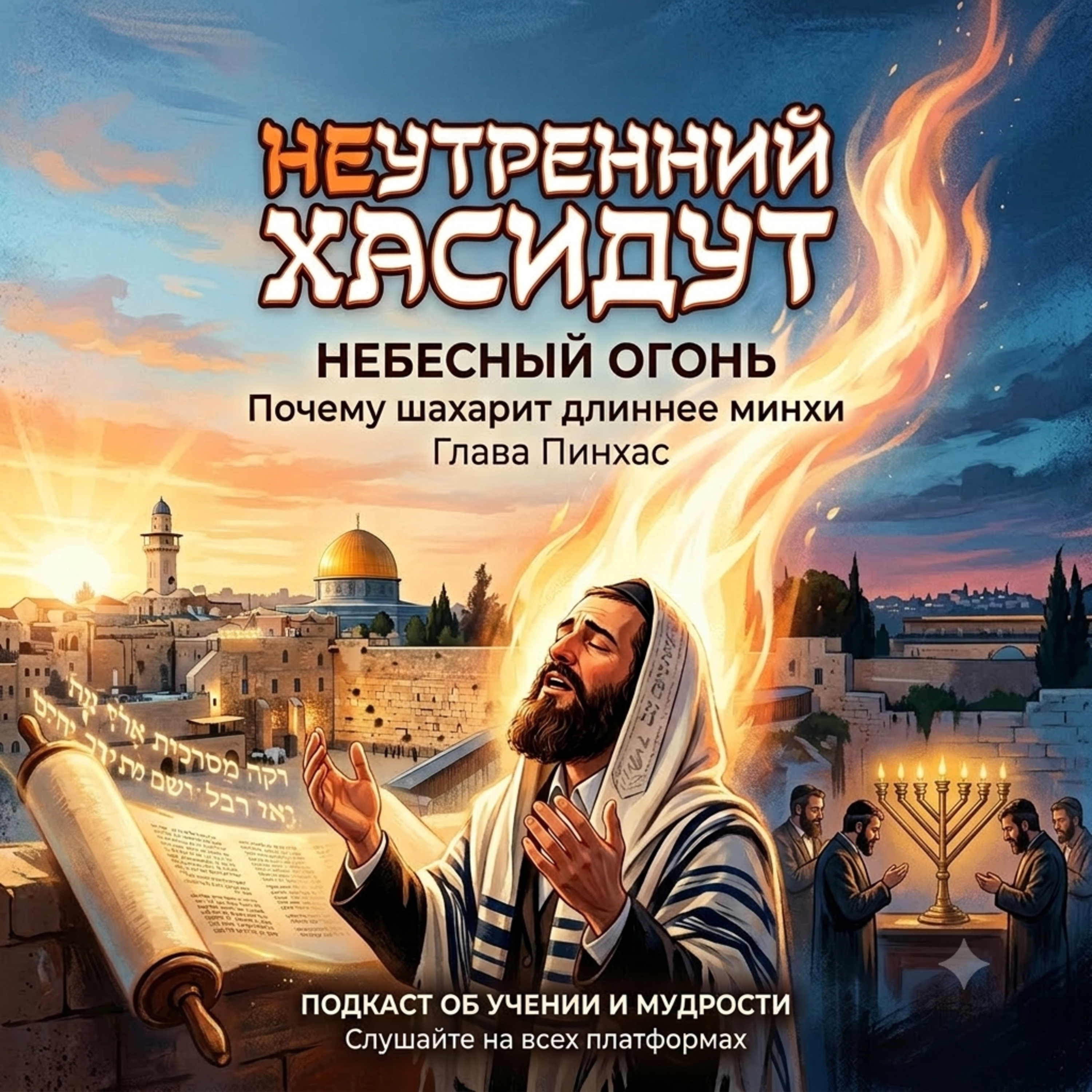Небесный огонь. Почему шахарит длиннее минхи. Глава Пинхас episode artwork