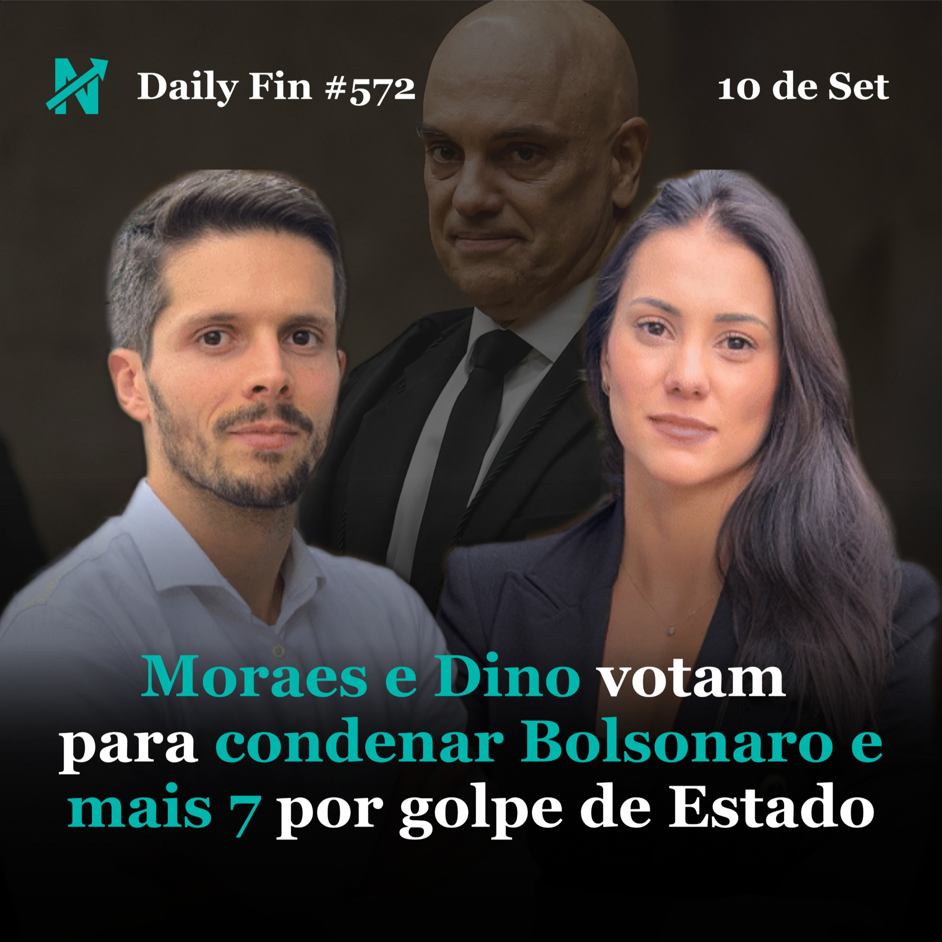Daily Fin #572 – MORAES E DINO VOTAM PARA CONDENAR BOLSONARO, APPLE REVELA IPHONE 17 E ISRAEL ATACA DOHA