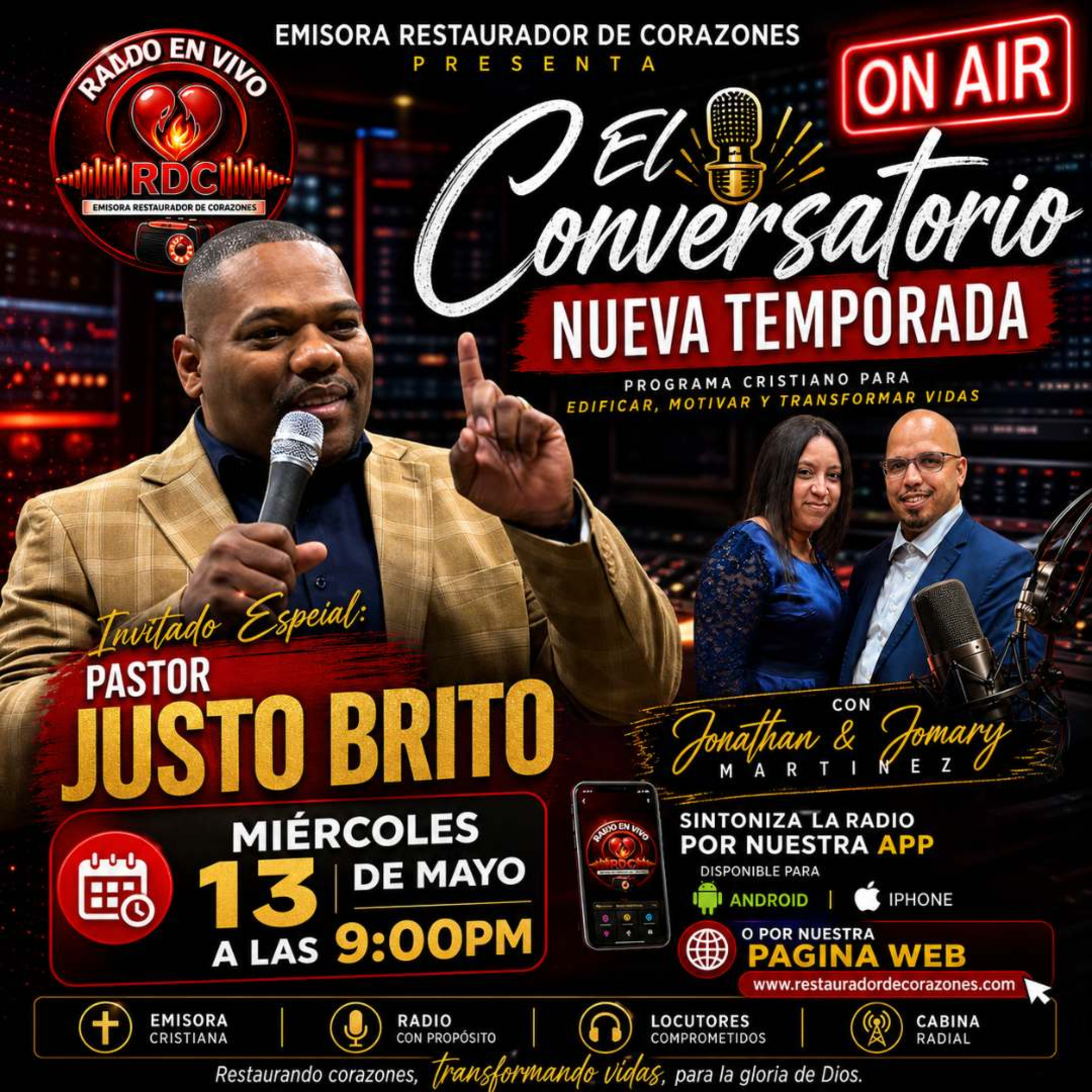 PROGRAMA ESPECIAL Invitado_ Pastor Justo Brito Con Jonathan & Jomary Martinez (Mayo 13,2026) episode artwork