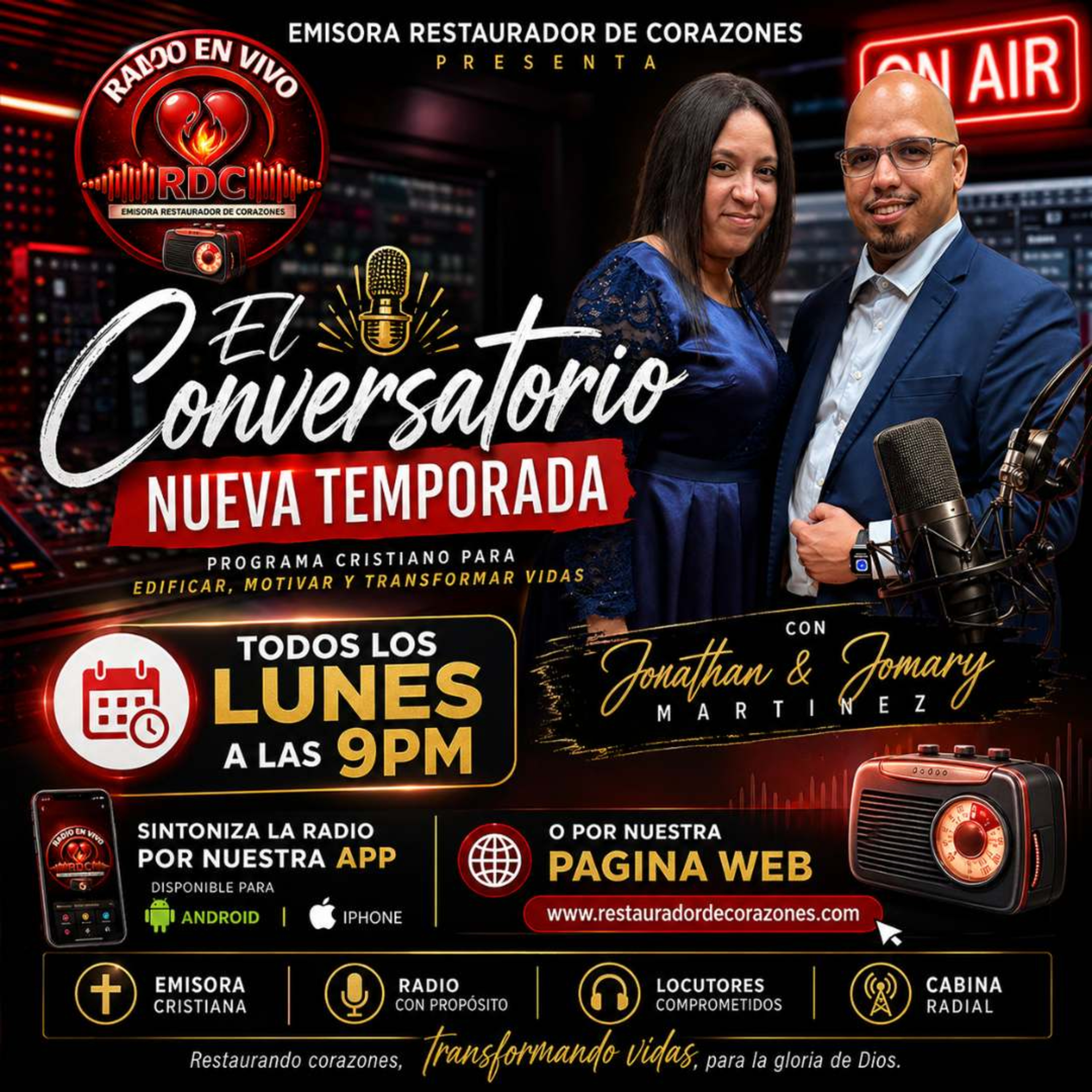 Jonathan & Jomary Martinez "El Conversatorio Nueva Temporada" #ProgramaRadial (Junio 8,2026) episode artwork