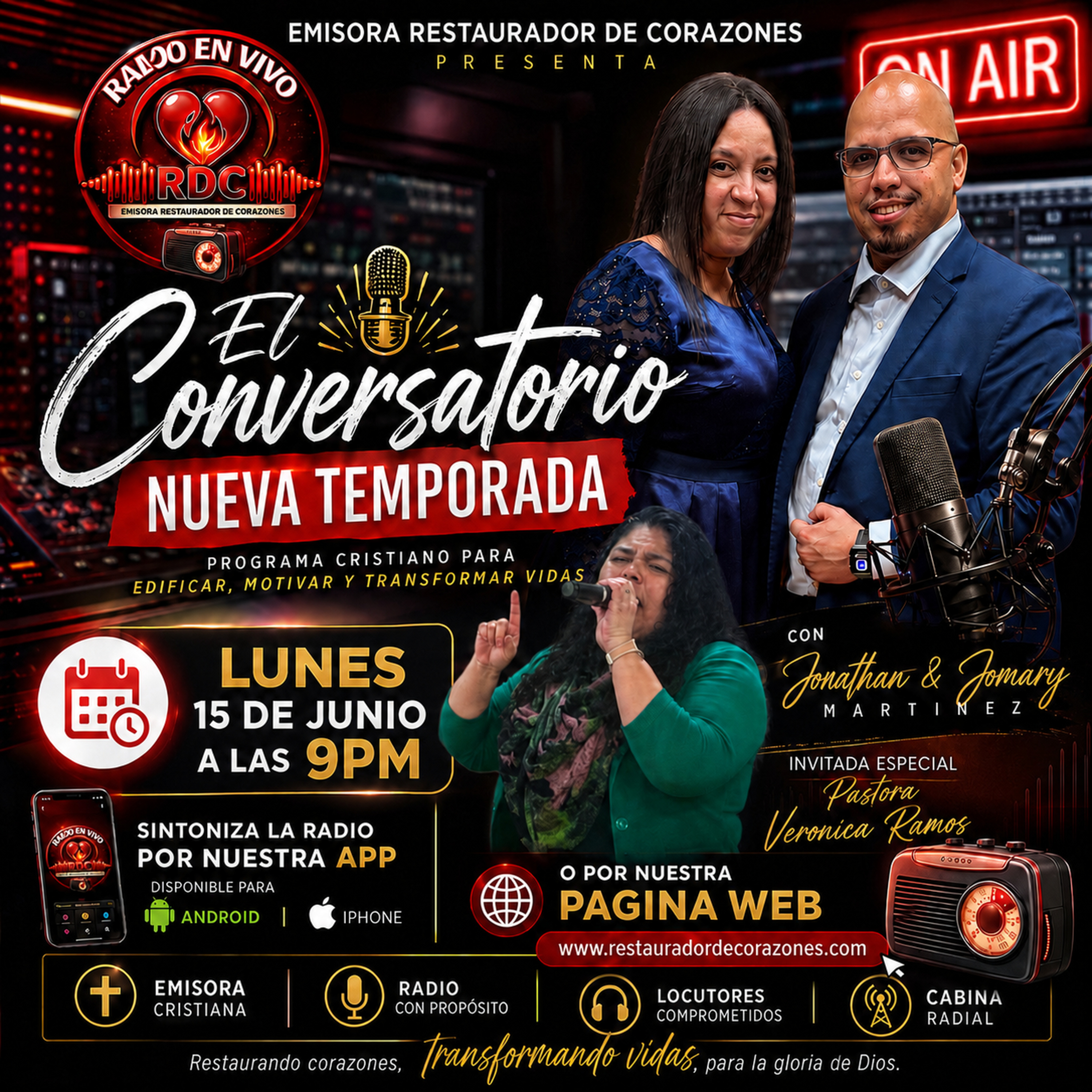 Jonathan & Jomary Martinez INVITADA_ Pastora Veronica Ramos _ElConversatorio (Junio 15,2026)  episode artwork