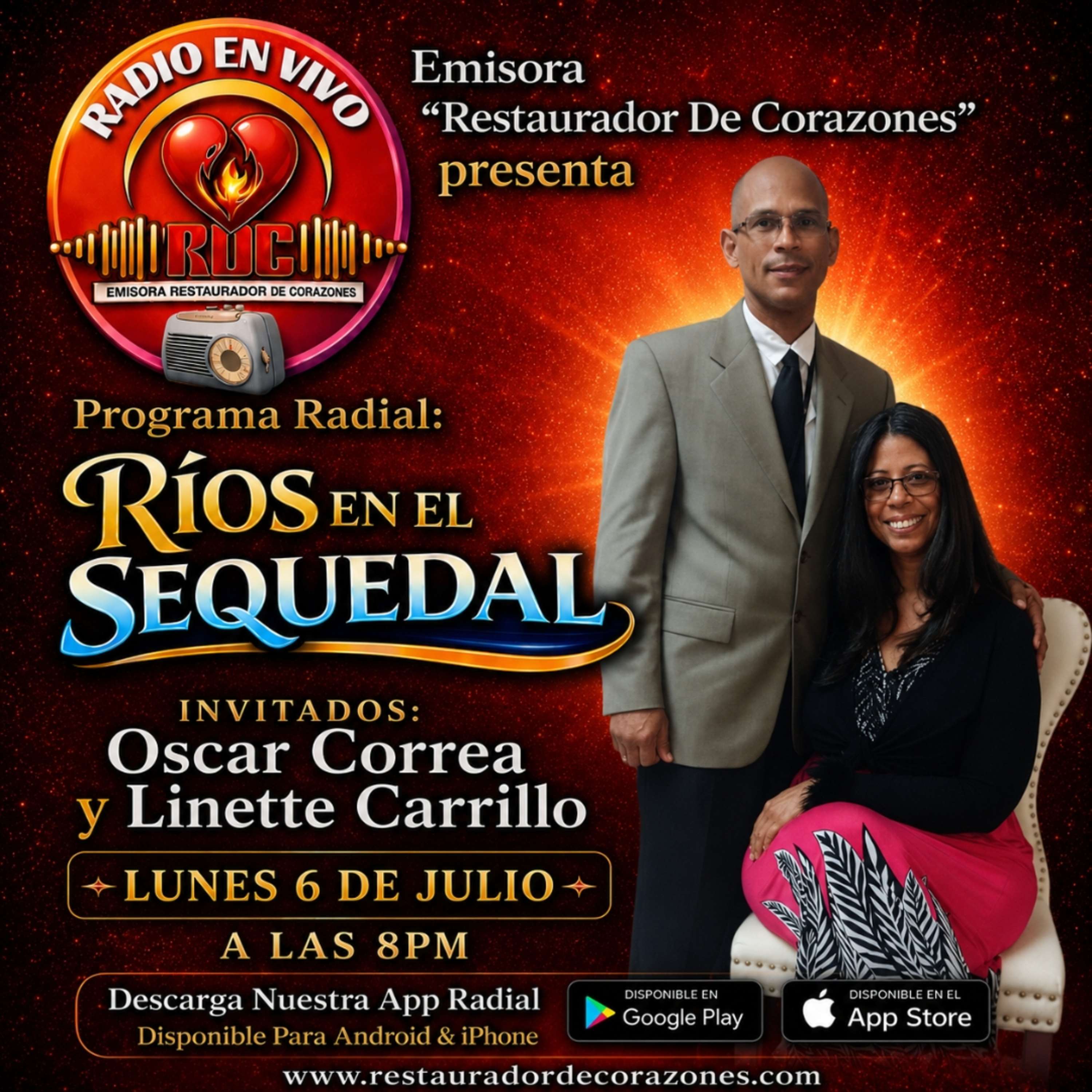 Jose & Mayra _Rios En El Sequedal_ INVITADOS_ Oscar Correa & Linette Carrillo (Julio 6,2026) episode artwork