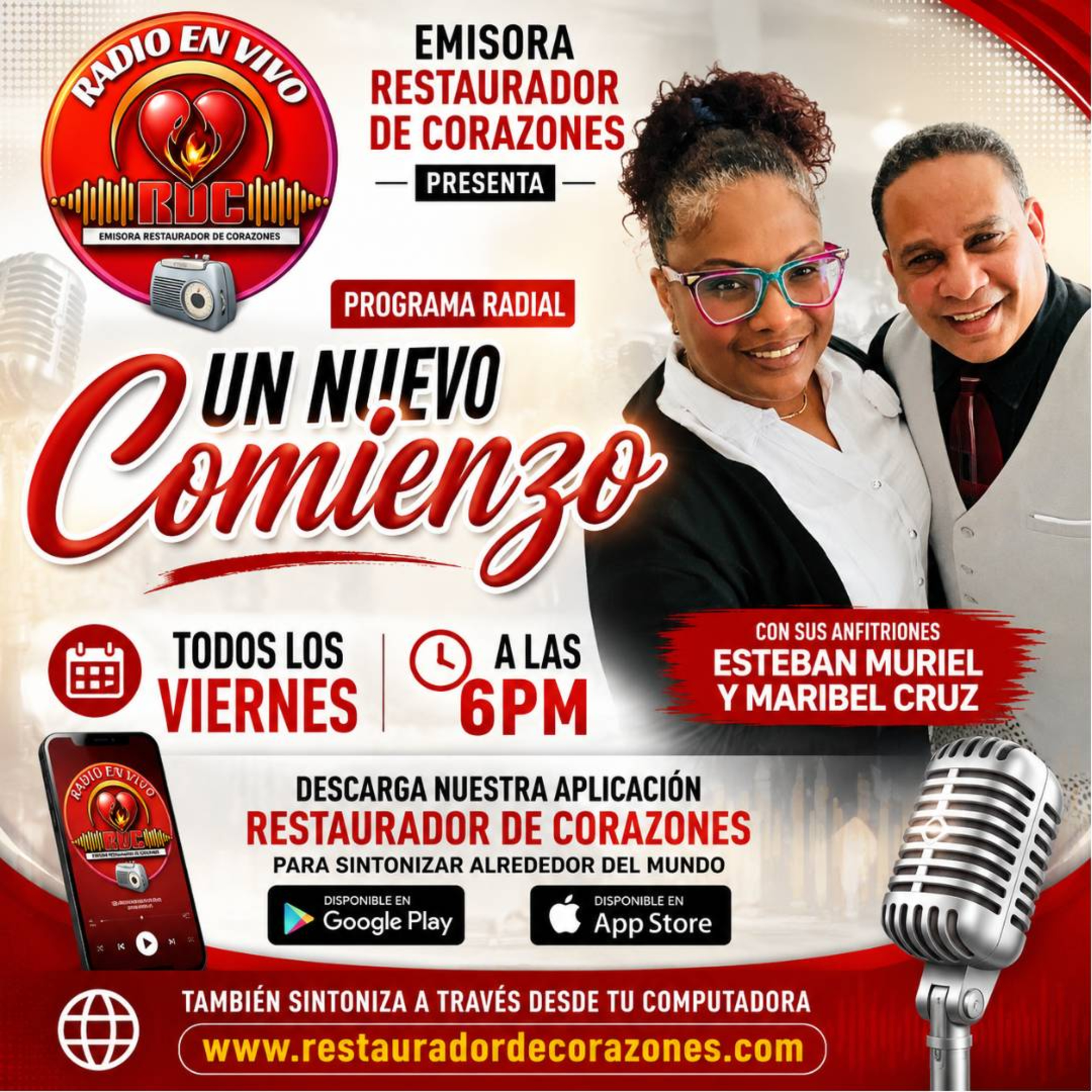 PROGRAMA RADIAL _Un Nuevo Comienzo_ ESTEBAN MURIEL & MARIBEL CRUZ (Julio 10,2026) episode artwork