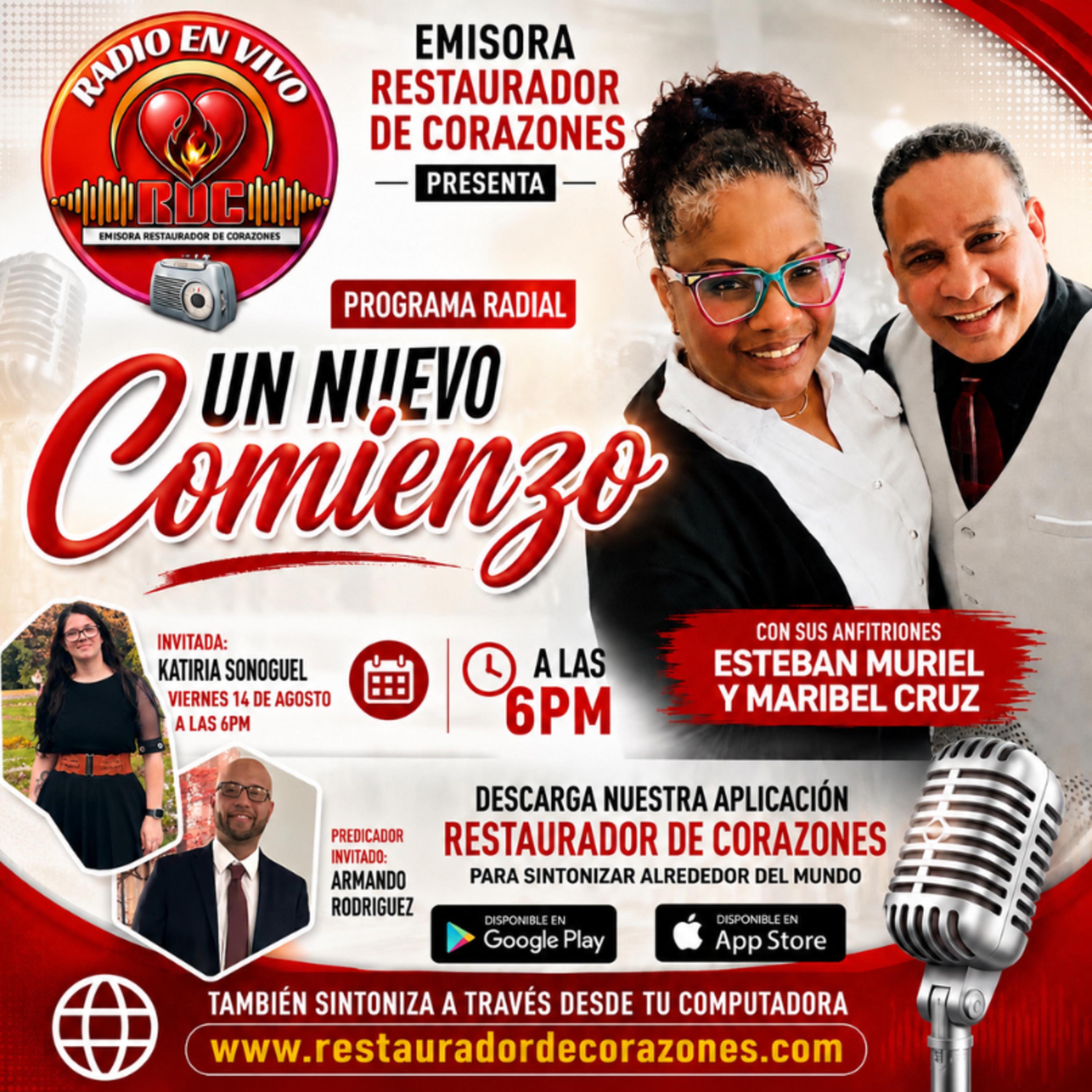 Programa Radial _Un Nuevo Comienzo_ Invitados_ Katiria & Armando (Agosto 14,2026) episode artwork