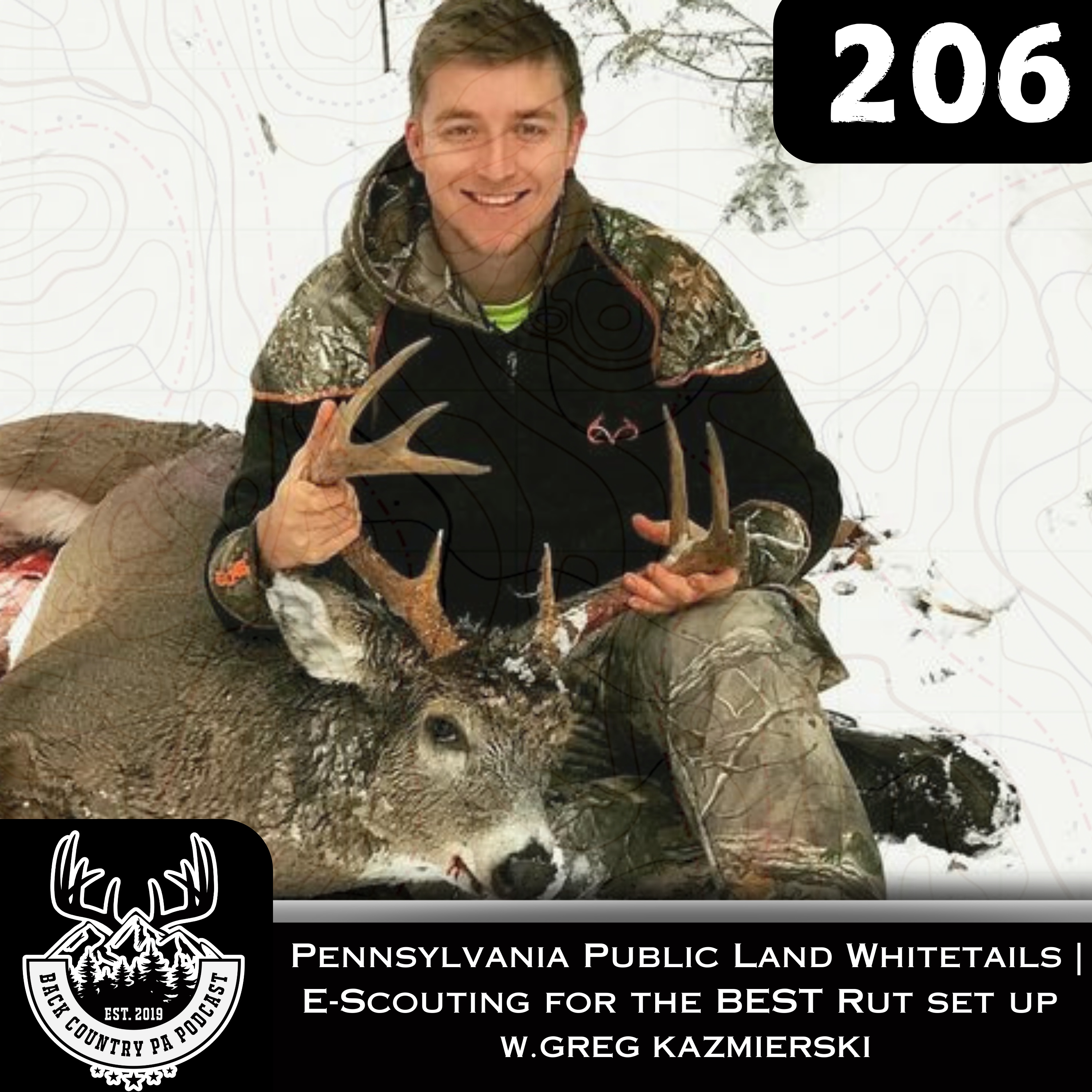 Pennsylvania Public Land Whitetails | E-Scouting for the BEST Rut set up | W.GREG KAZMIERSKI #206 episode artwork