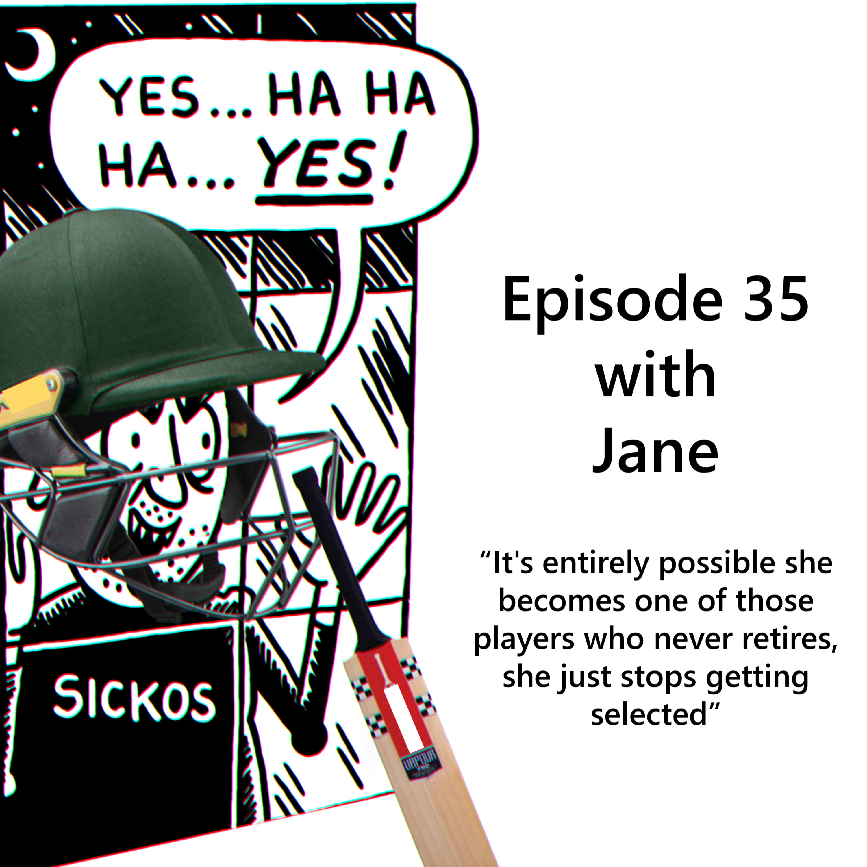 Episode 35 - Ellyse Perry's Alternate Timelines with Jane episode artwork