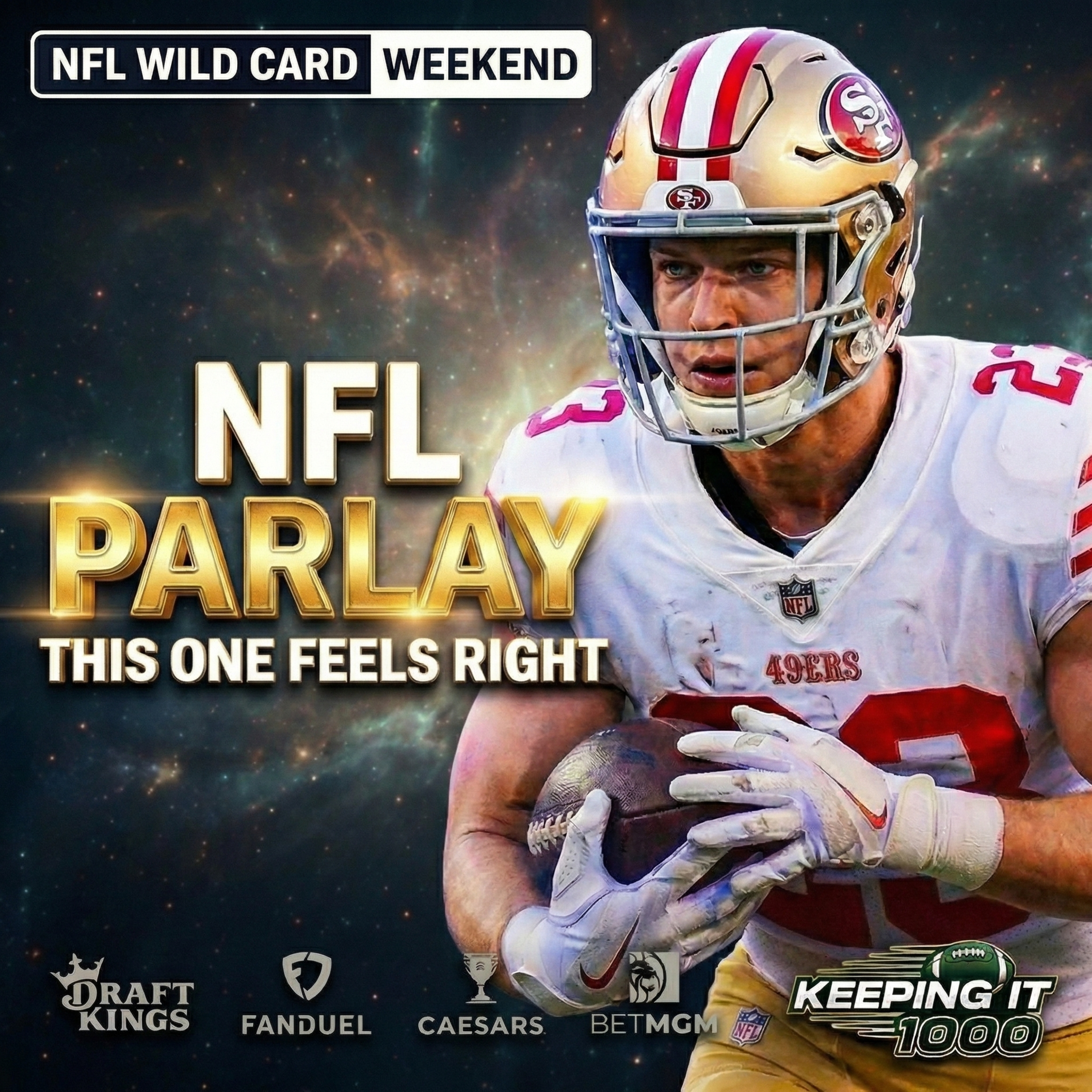 We Built a $10 NFL Parlay to Win $11,000 (Wild Card Weekend) | Keeping It 1000 episode artwork