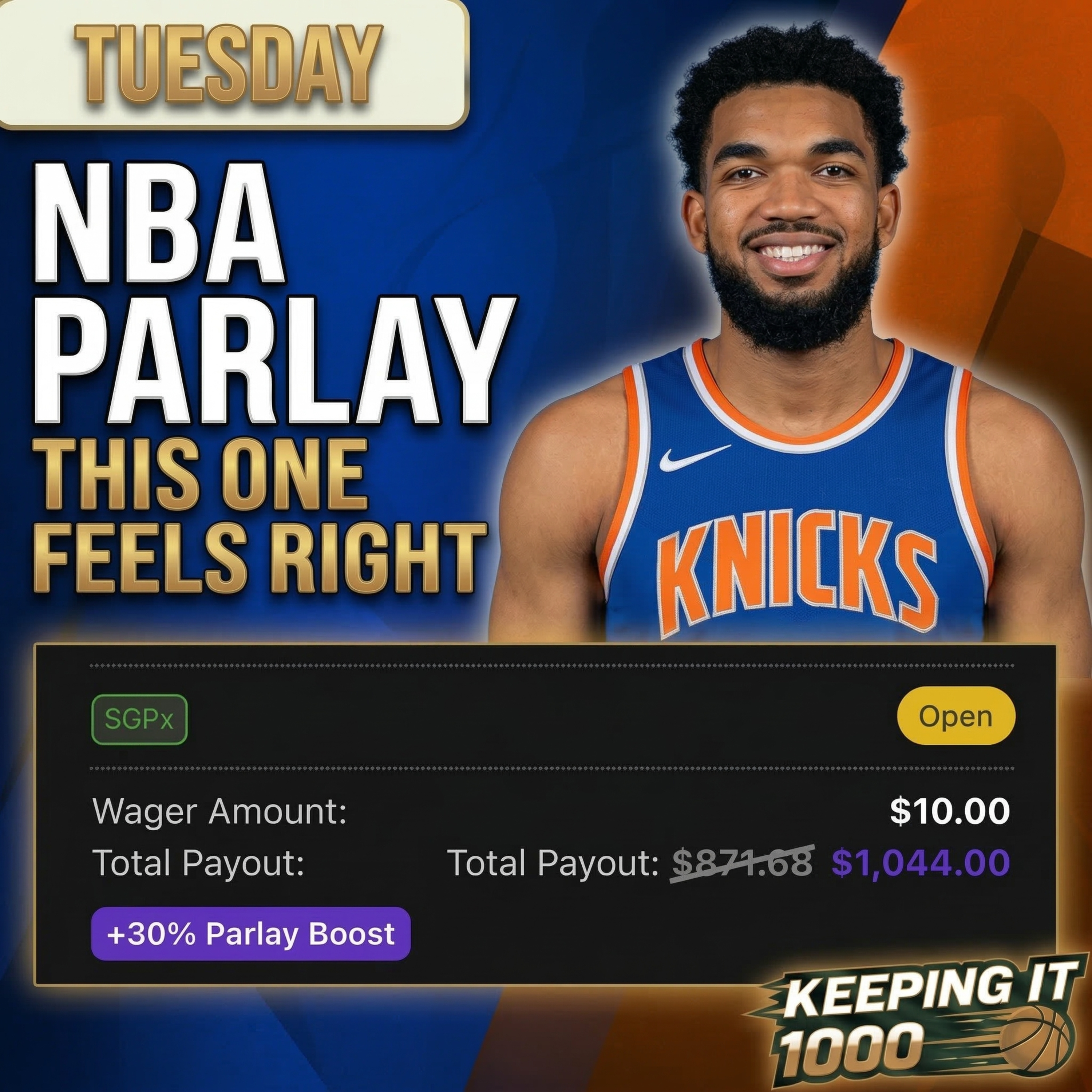 This TUESDAY NBA Parlay Might Be Free Money (03/17) | Keeping It 1000 episode artwork