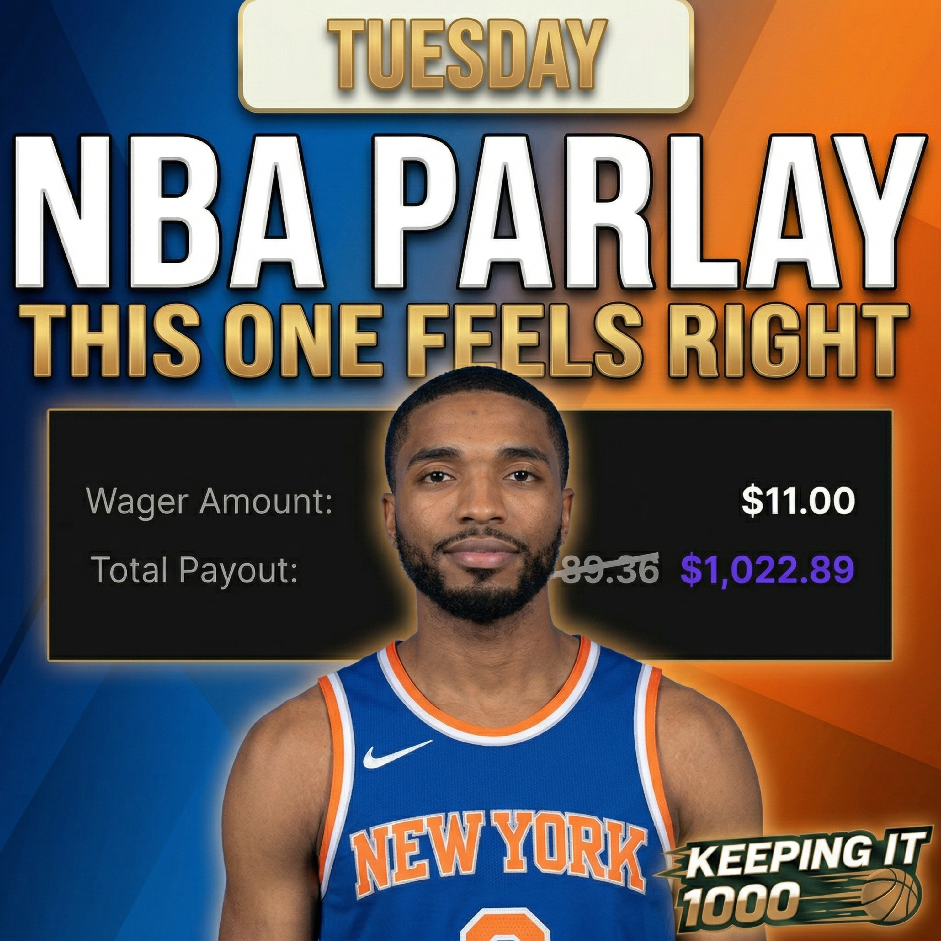 This TUESDAY NBA Parlay Has No Business Missing (03/24) | Keeping It 1000 episode artwork