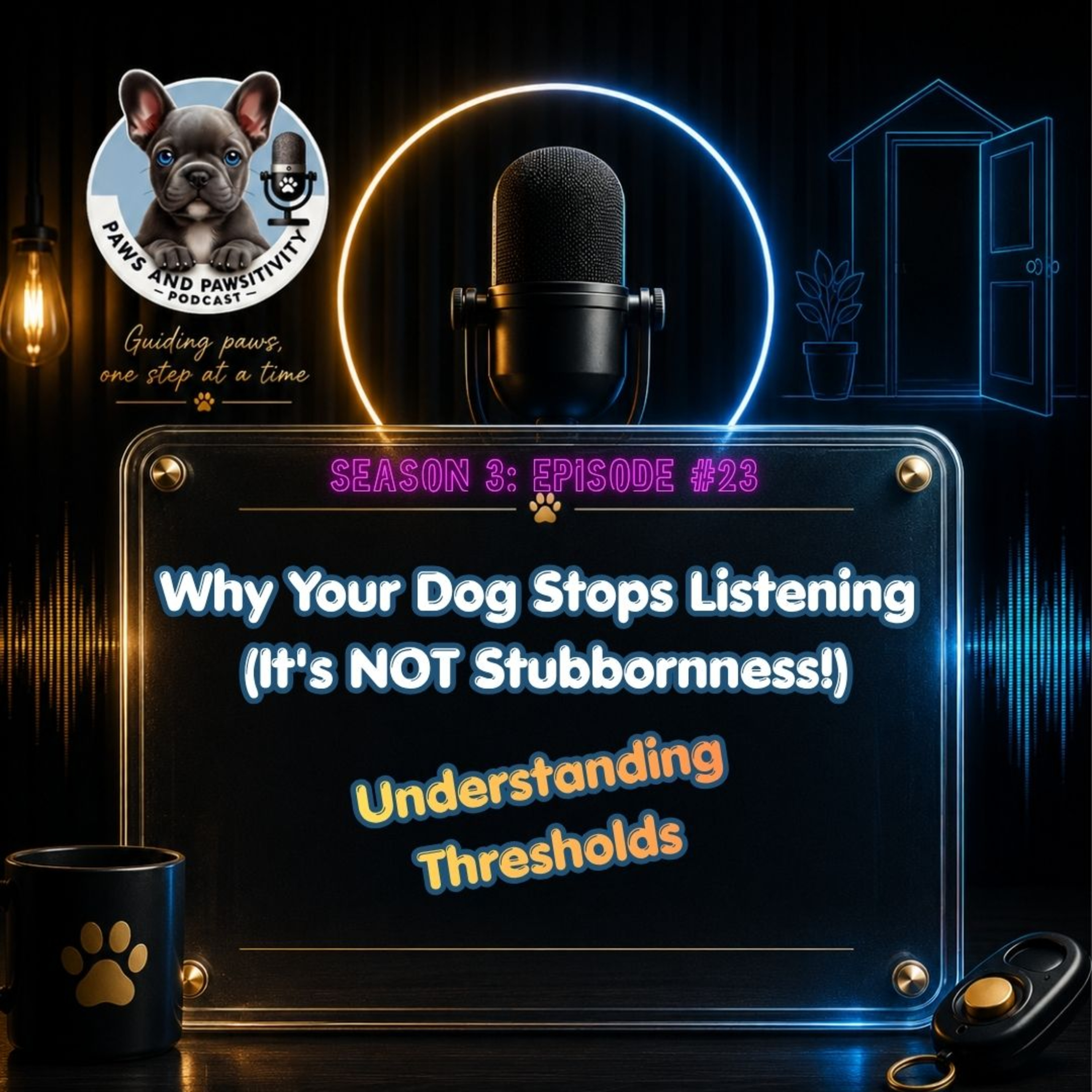 Episode #3.23 - Why Your Dog Stops Listening (It's NOT Stubbornness!): Understanding Thresholds episode artwork