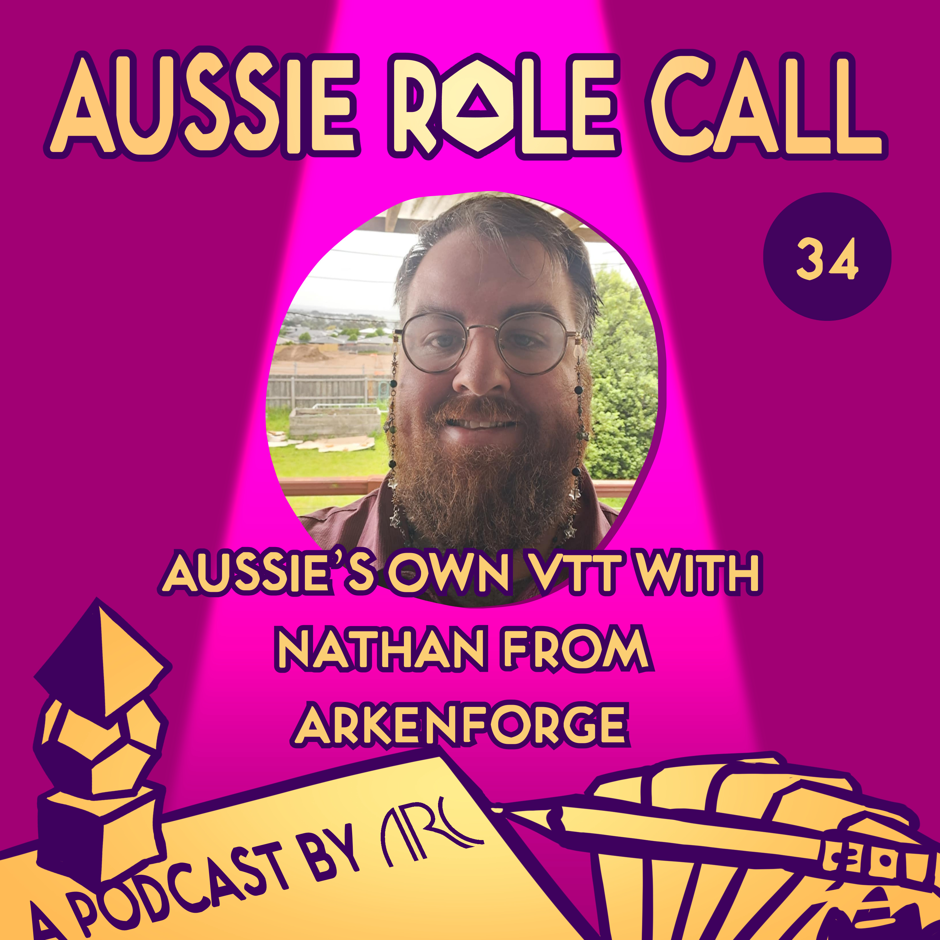 34. Aussie’s own VTT with Nathan from Arkenforge episode artwork