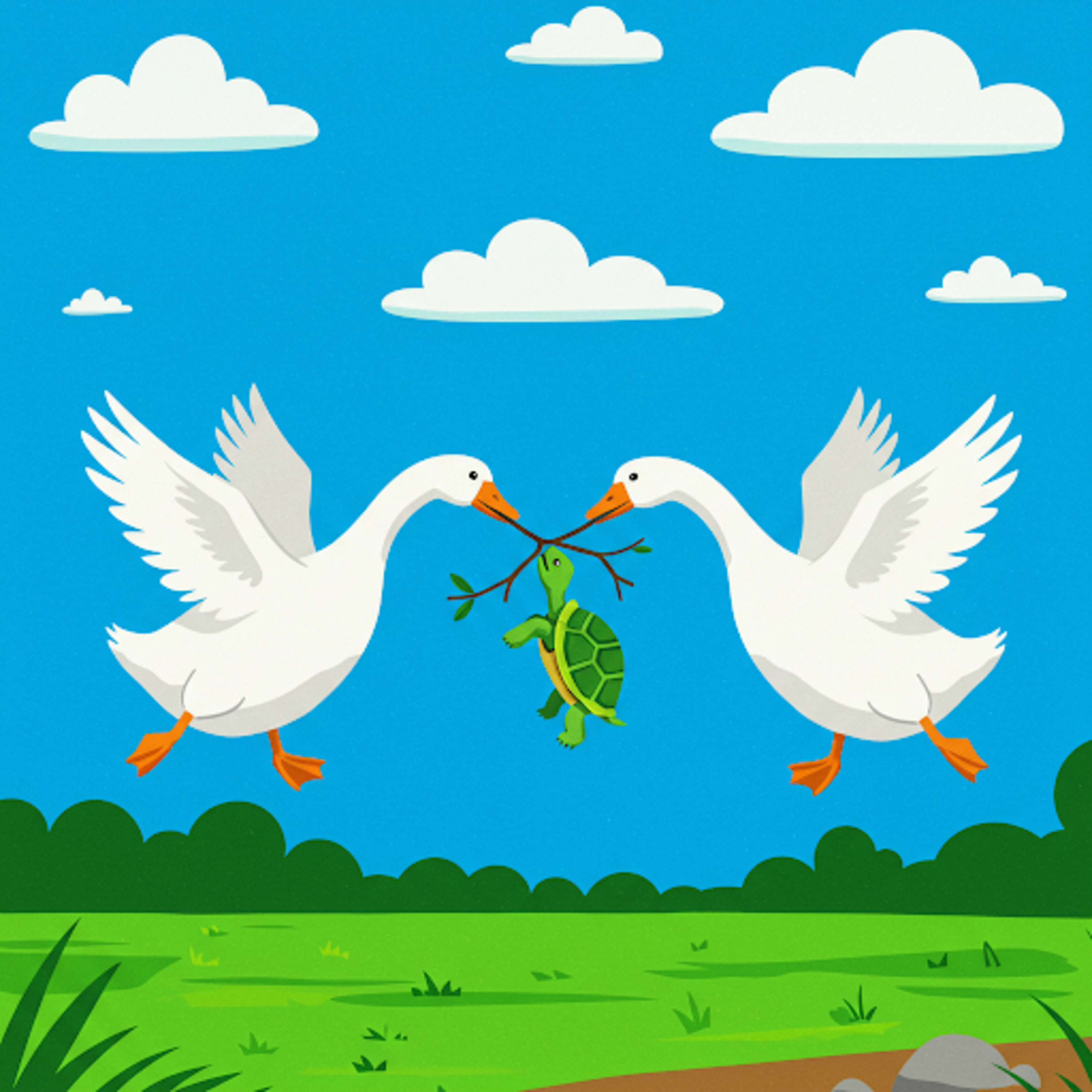EP 14 | The Swans and the Foolish Turtle | English Story for Kids | Bedtime Story  episode artwork