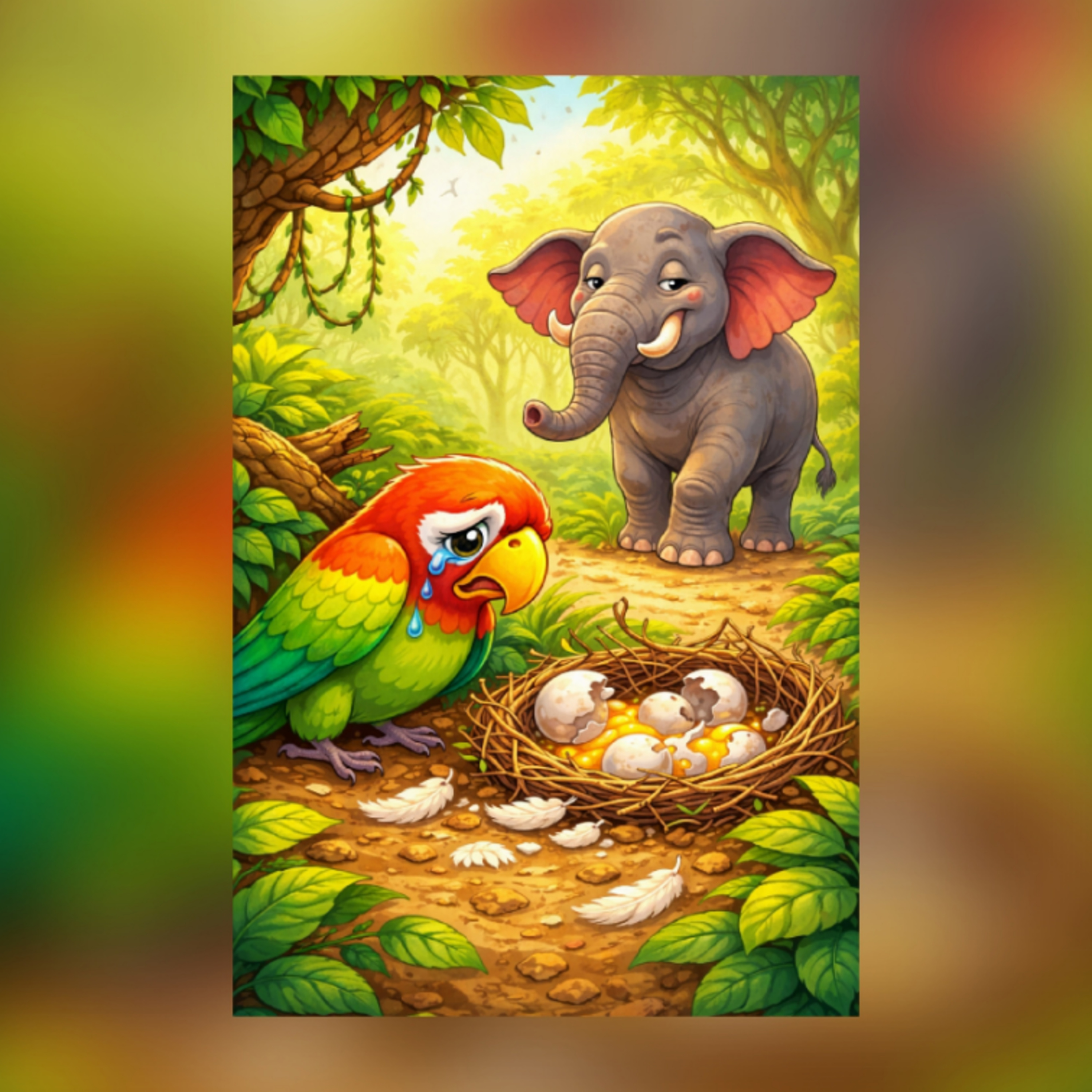 EP 51 | തത്തയും ആനയും | Thatthayum Aanayum | The Parrot and the Elephant | Malayalam Bedtime Stories for Kids