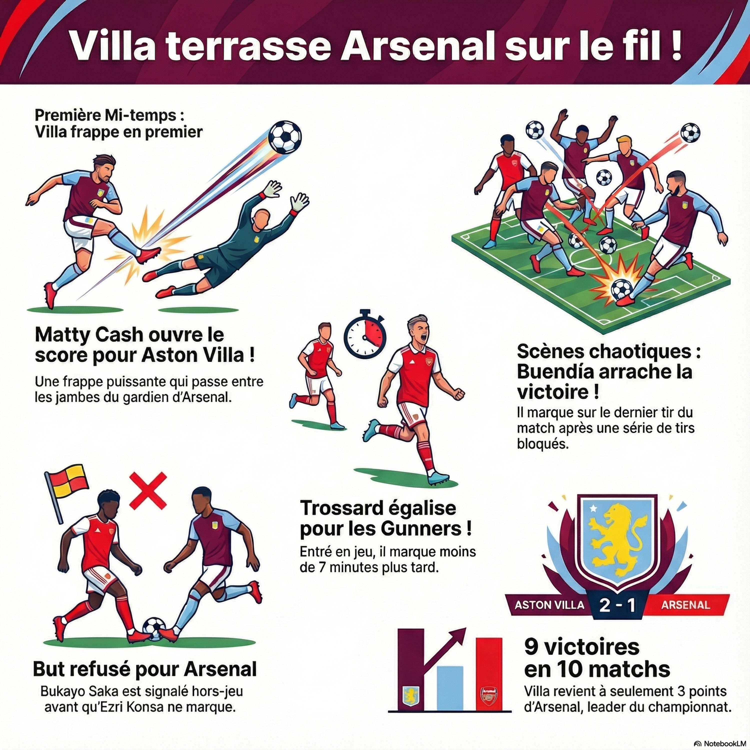 Villa terrasse Arsenal, victoire serrée episode artwork