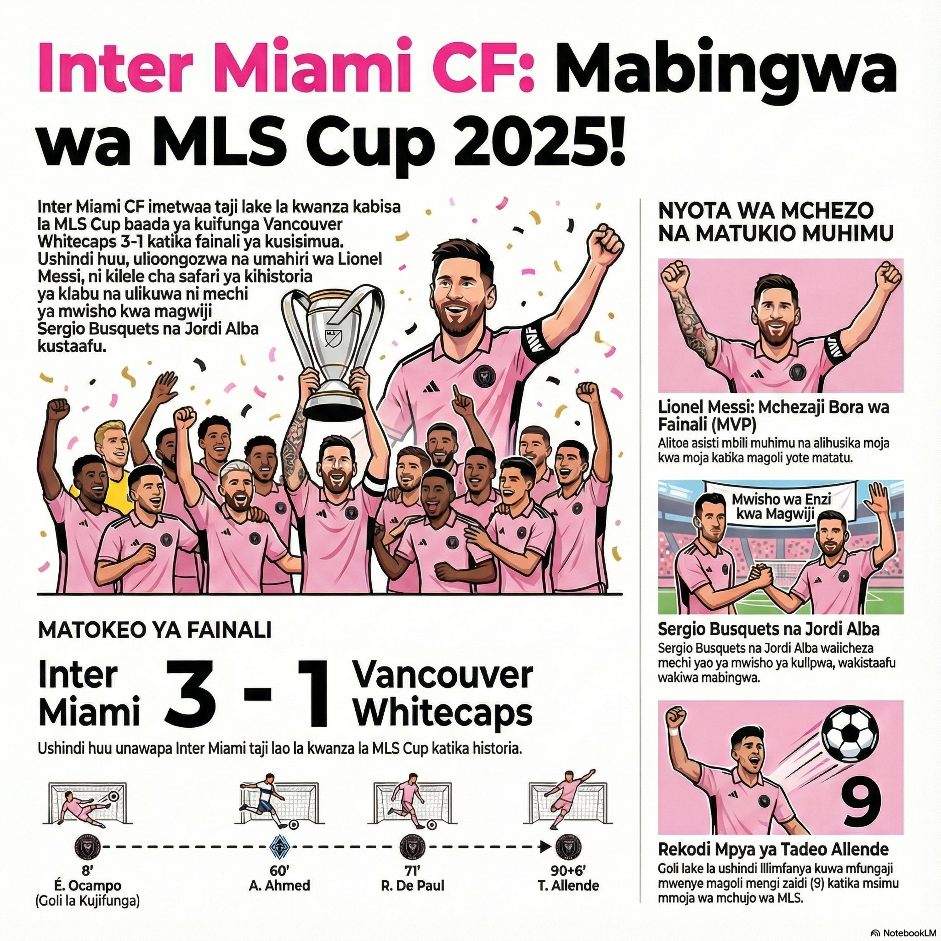 Ubingwa wa Miami: Mbinu, Umaliziaji na Historia ya Messi.