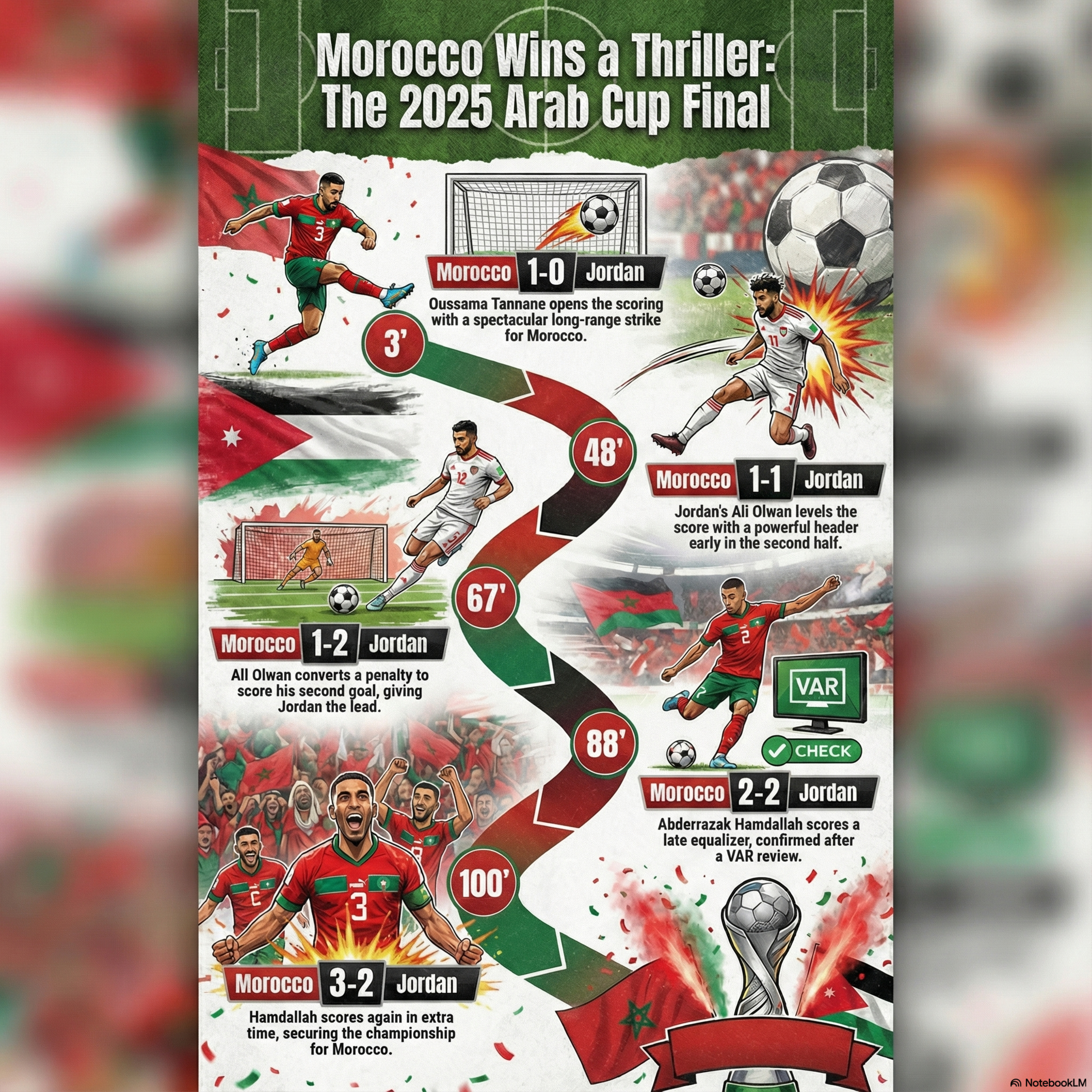 Morocco Wins 2025 Arab Cup Thriller episode artwork