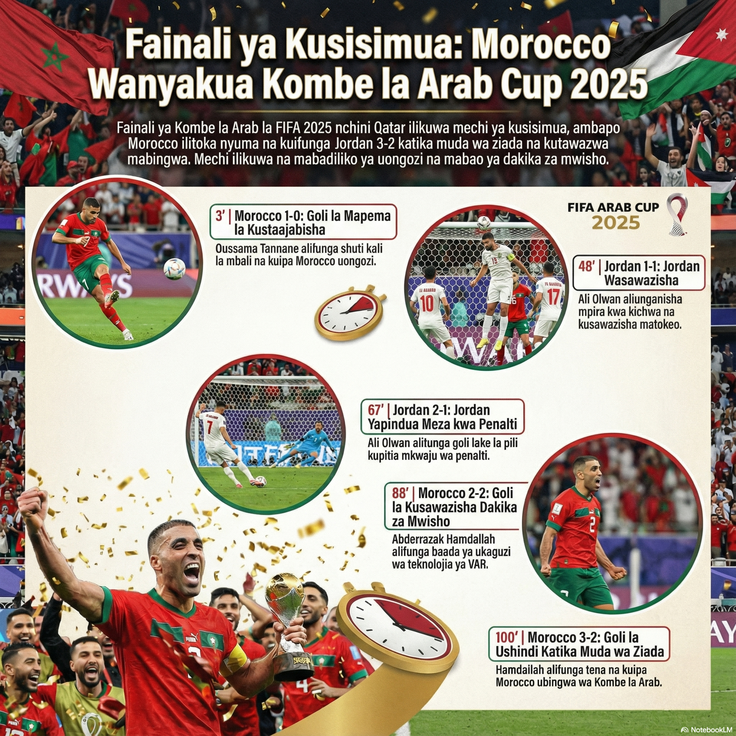 Fainali Kombe la Arabu: Jordan dhidi ya Morocco episode artwork