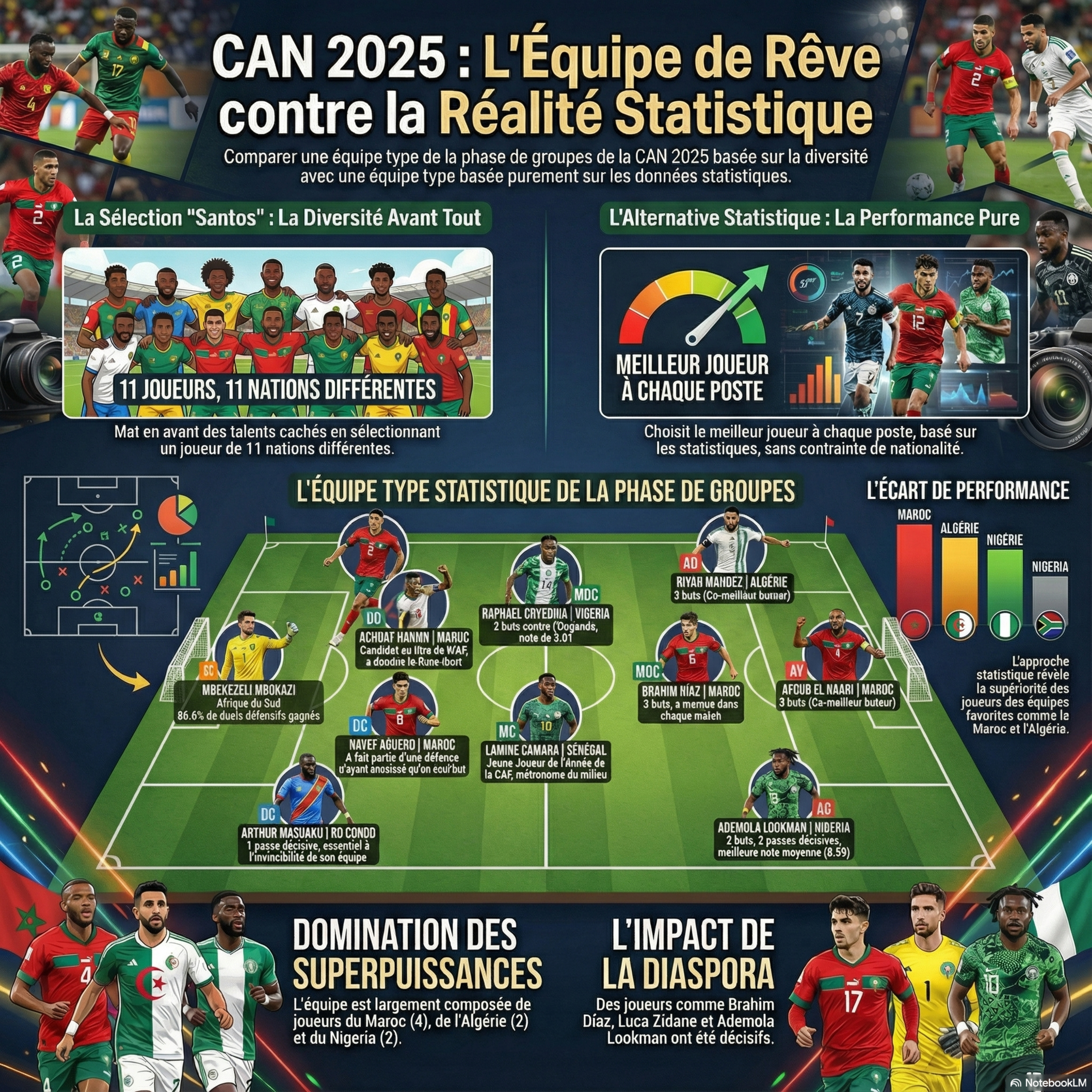 CAN 2025 L'équipe type entre chiffres et magie
