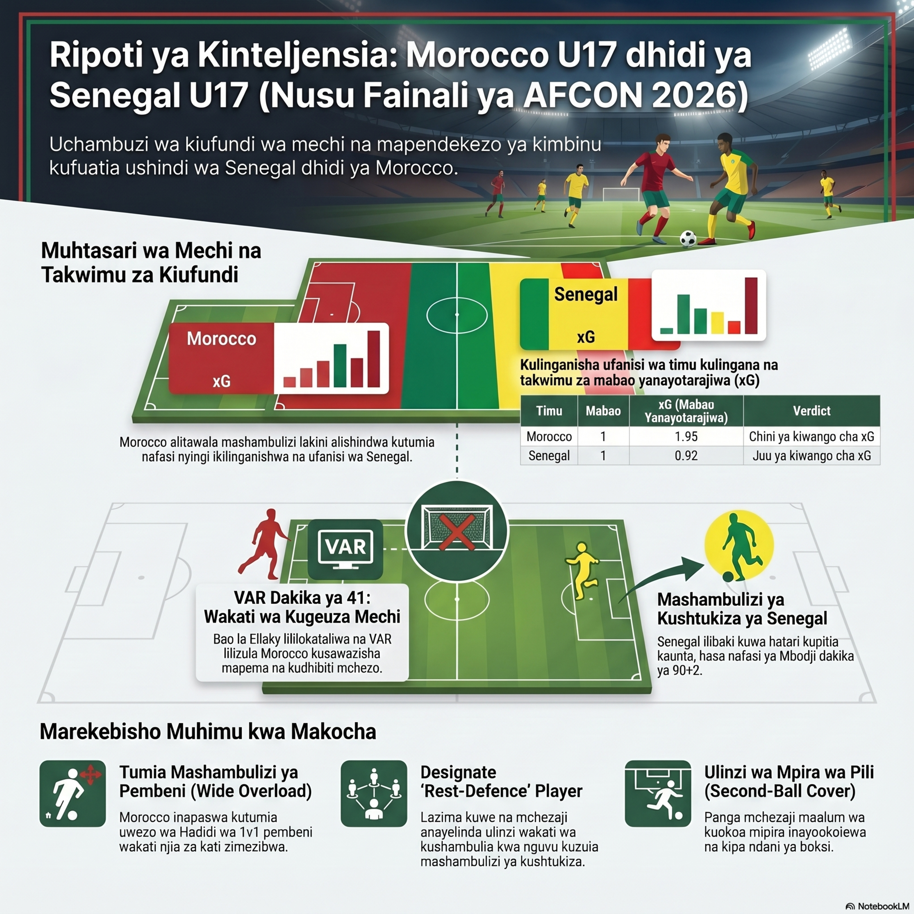 AFCON26 u17 Semifinal - Mbinu na Saikolojia Senegal Dhidi ya Morocco episode artwork