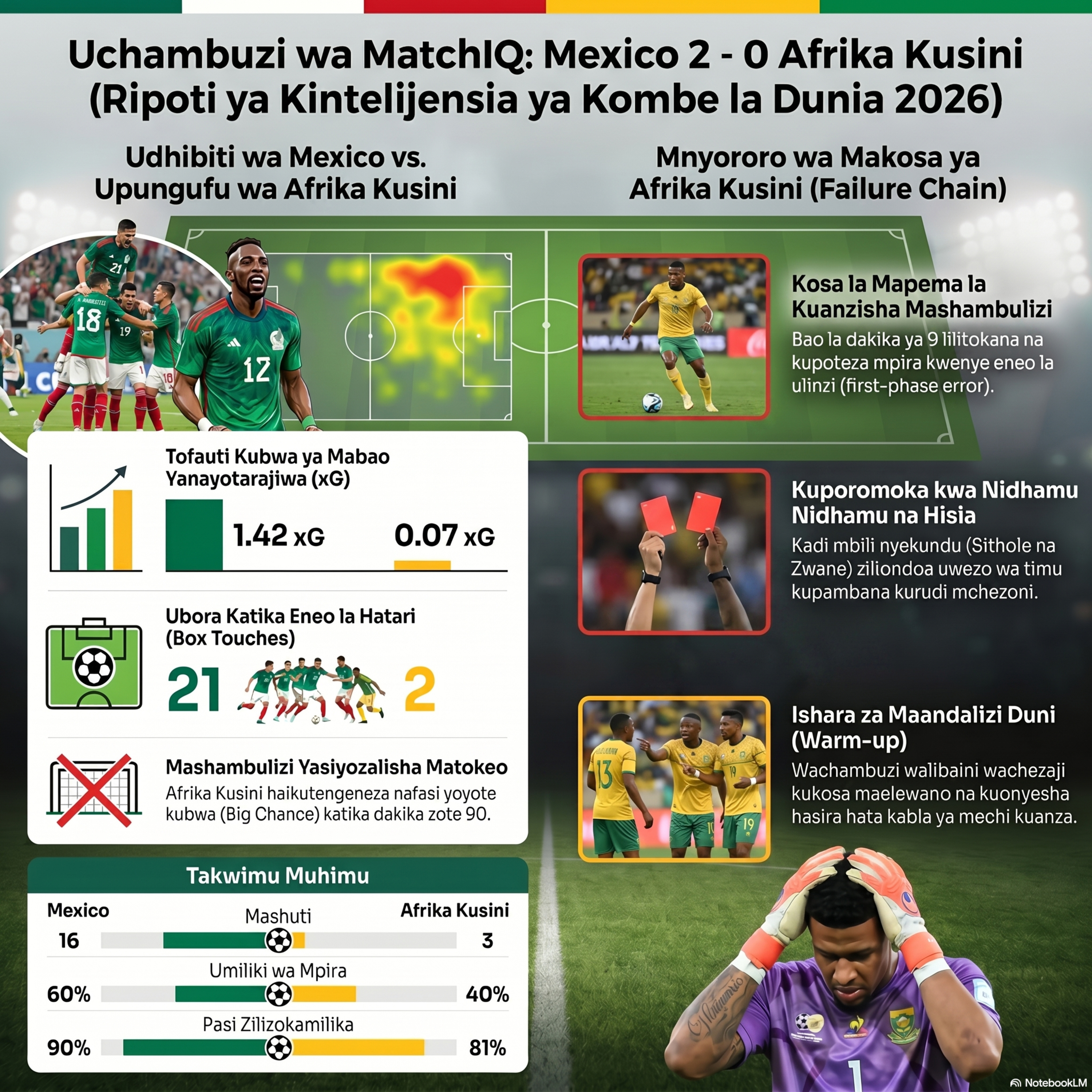 World Cup 2026 Kwanini Afrika Kusini ilisambaratika dhidi ya Mexico