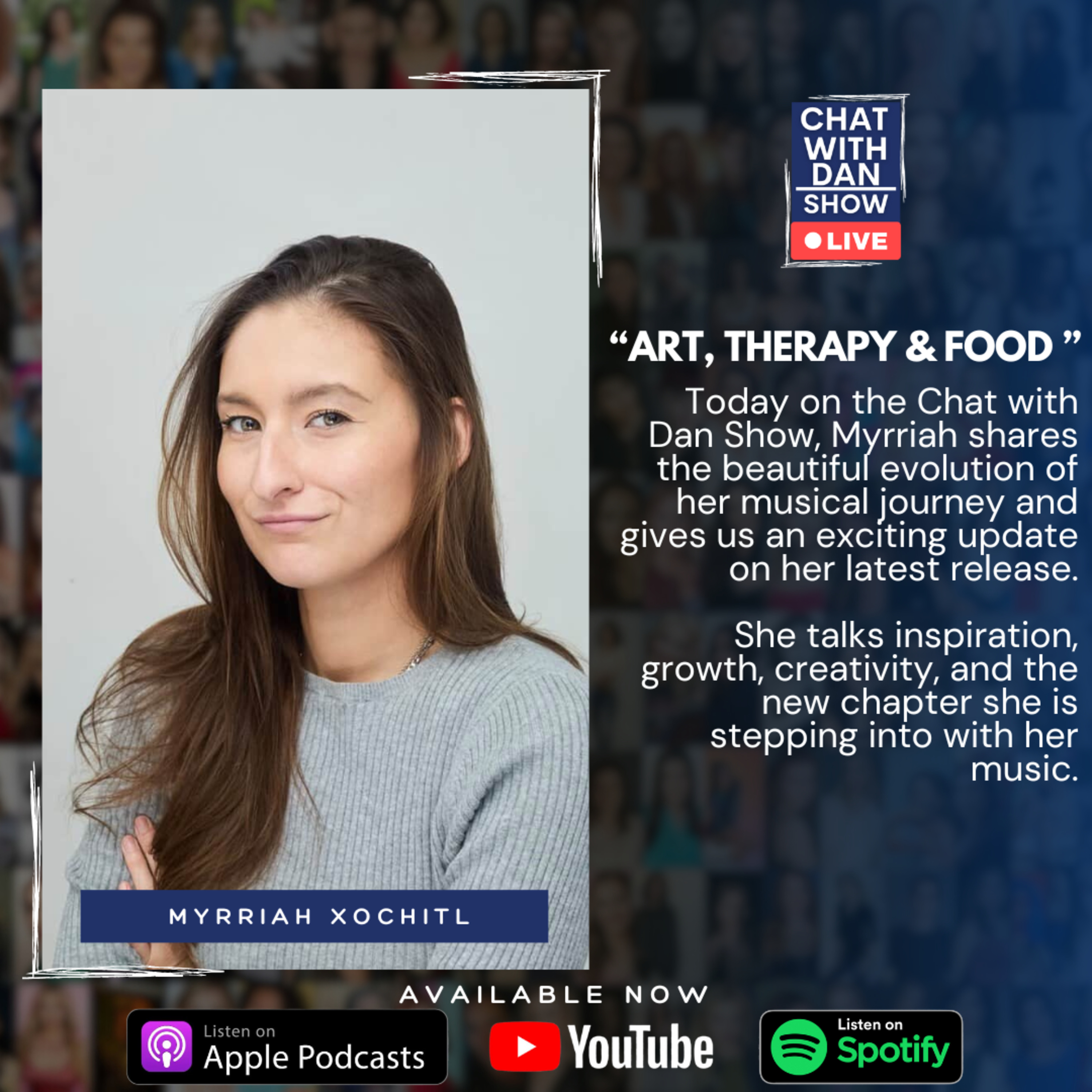 🎙️"Art,Therapy & Food" episode artwork