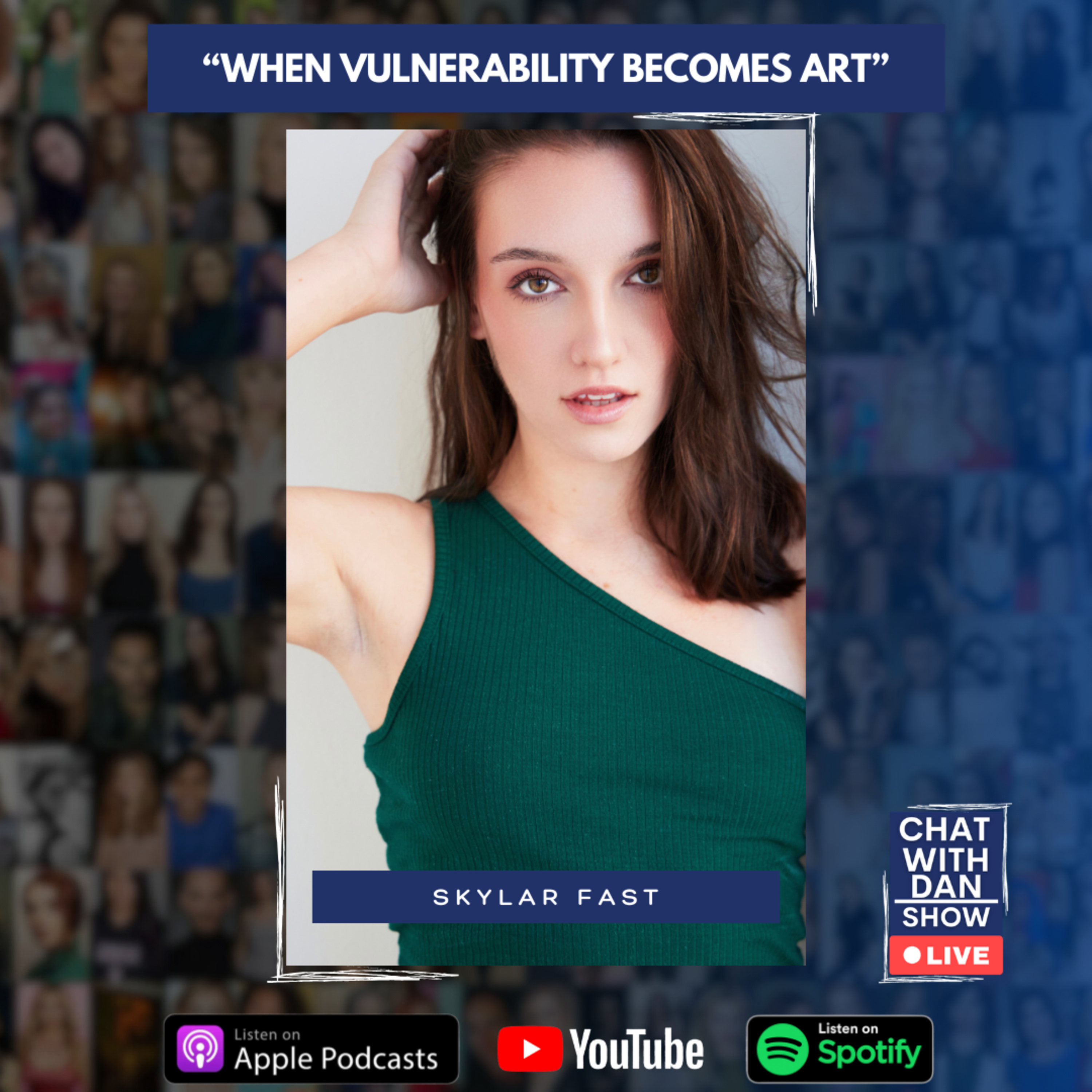 🎙️"When Vulnerability Turns Into Art" episode artwork