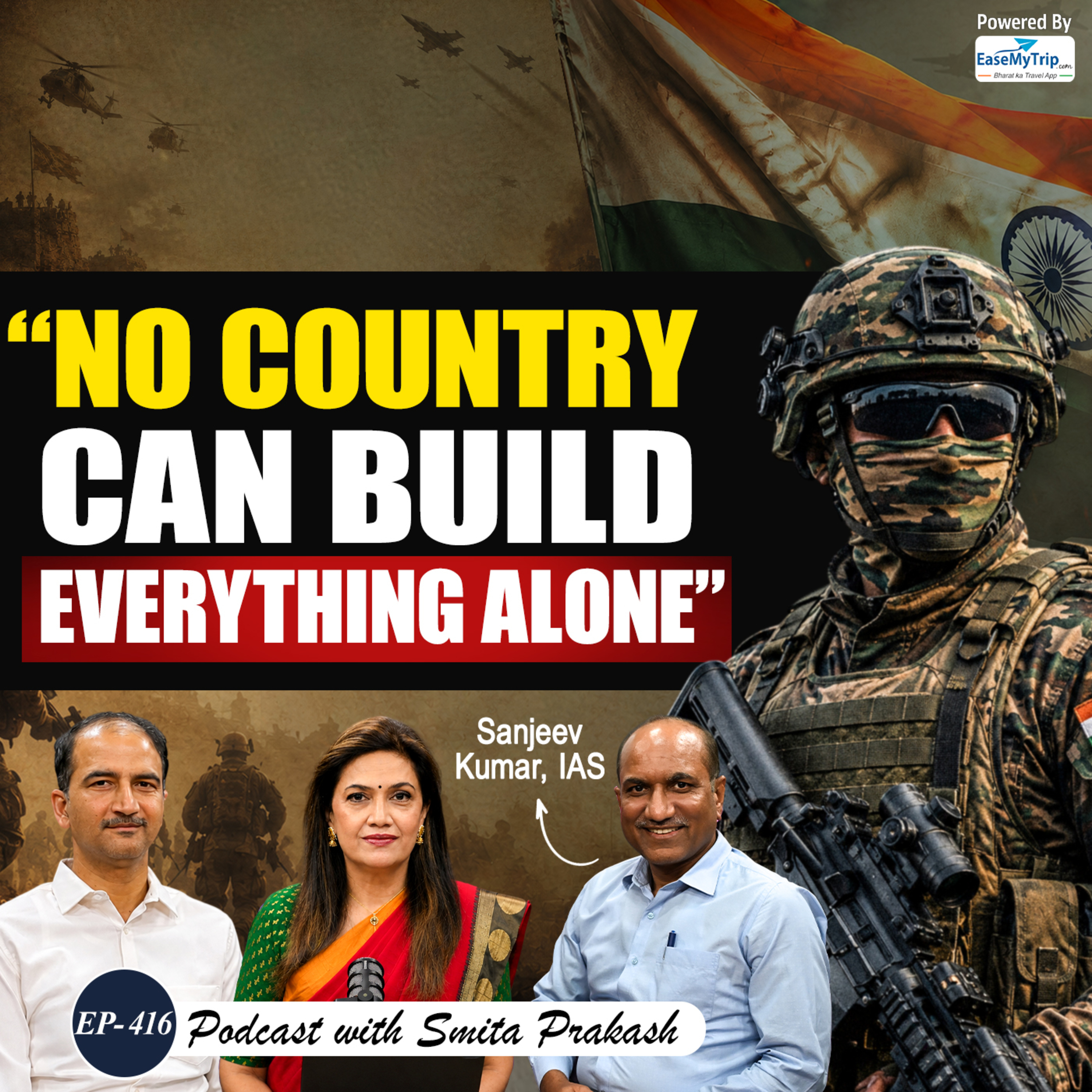EP-416 | India’s Defence Sector: Tejas, AMCA, Drone Warfare & More | IAS Sanjeev Kumar episode artwork