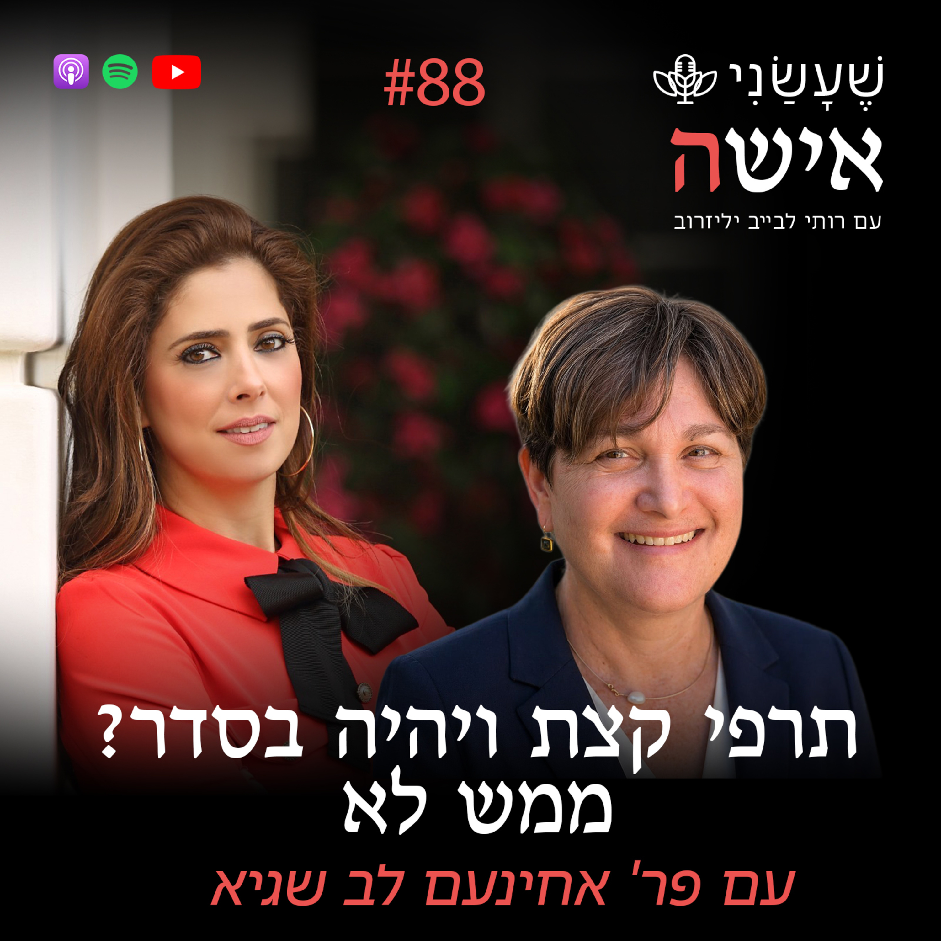 פרק 88 - תרפי קצת ויהיה בסדר? ממש לא עם פרופ' אחינעם לב שגיא