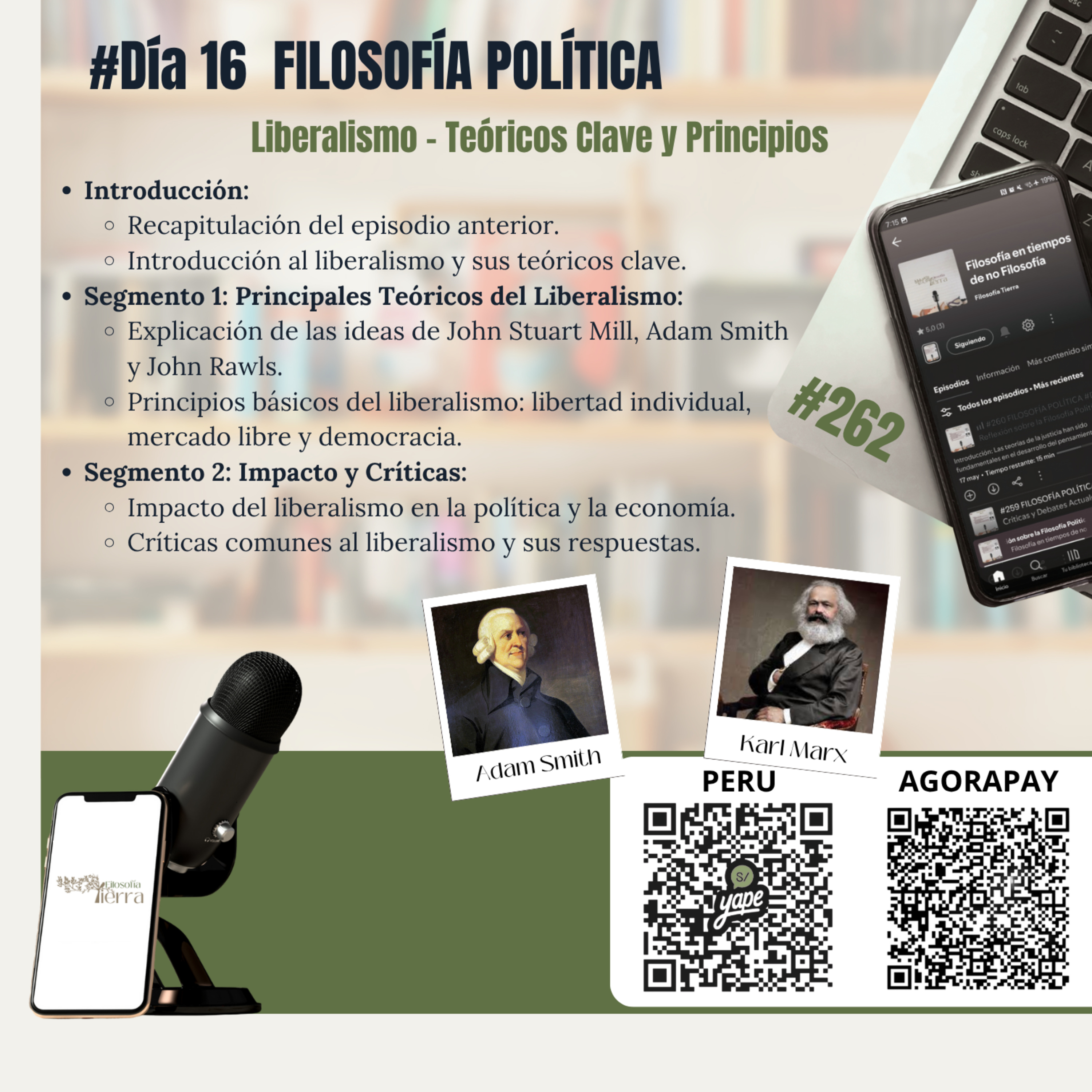 #262 FILOSOFÍA POLÍTICA #Día16 | Liberalismo – Teóricos Clave y Principios episode artwork