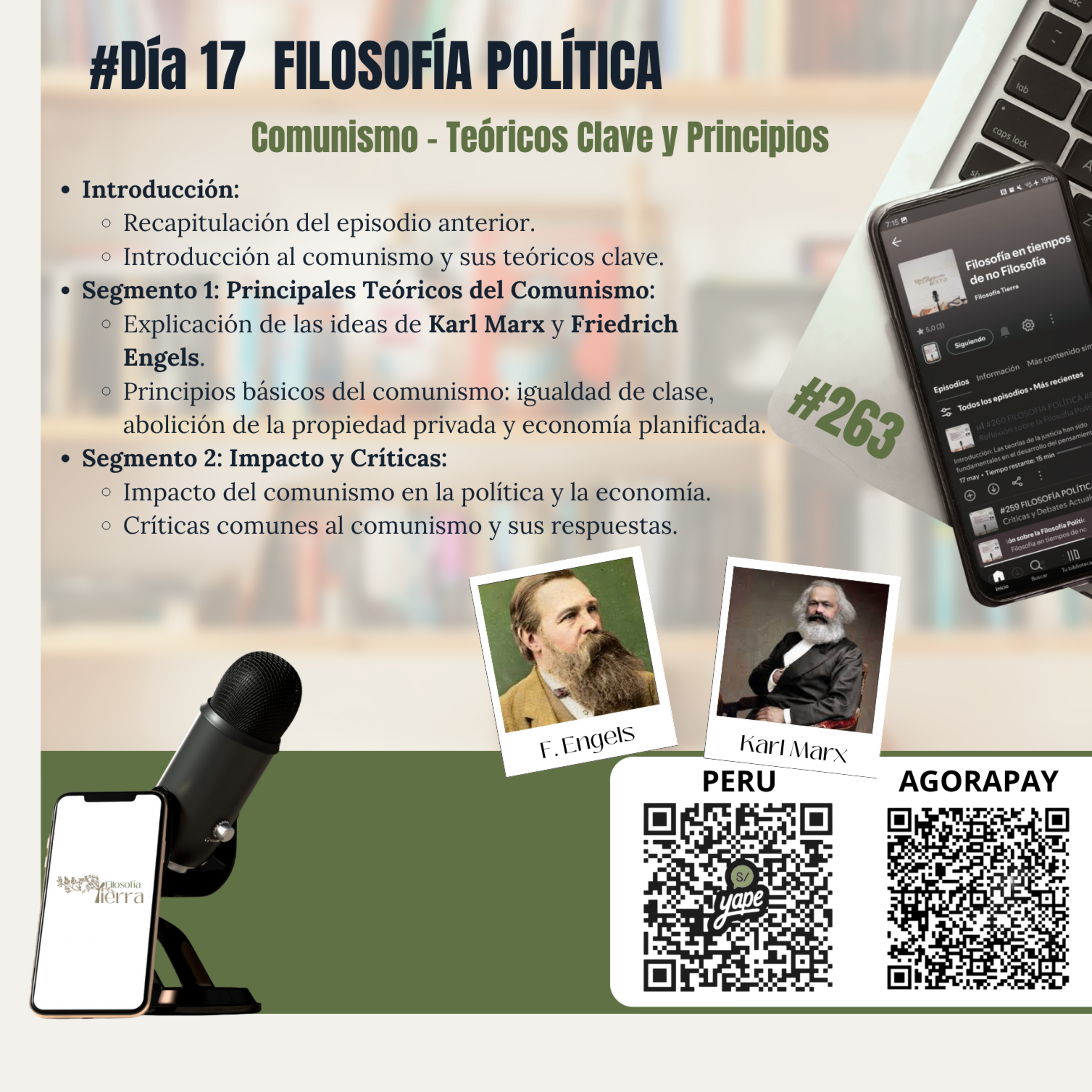 #263 FILOSOFÍA POLÍTICA #Día17 | Comunismo – Teóricos Clave y Principios episode artwork